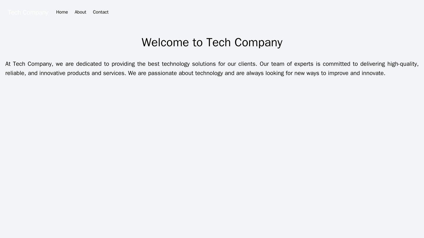 A technology company site with a full-screen background video and a minimalistic navigation bar at the top. The content Web Template 2083