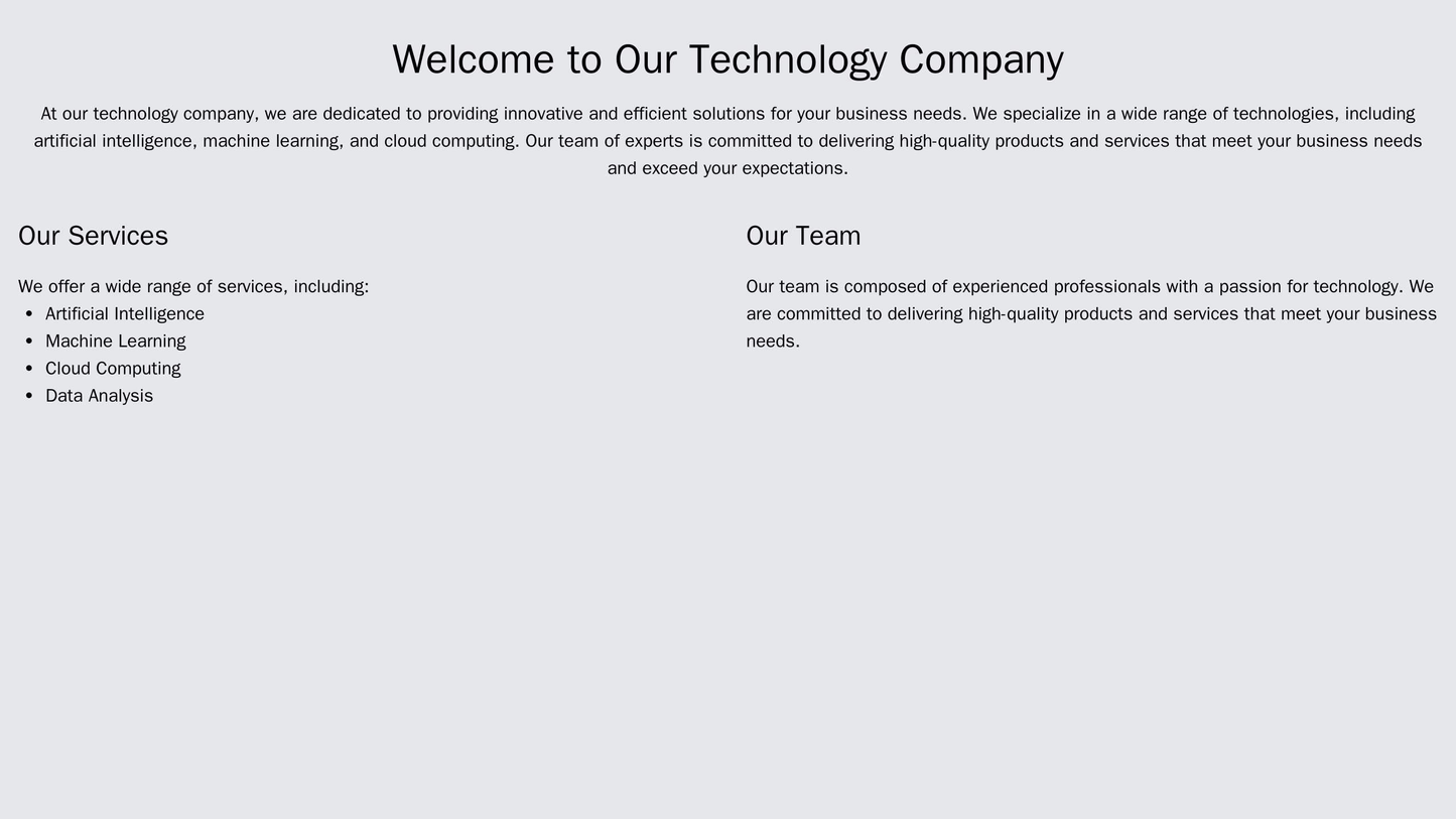 A technology company site with a full-width header image, a floating sidebar on the right with social media icons and a Web Template 4504