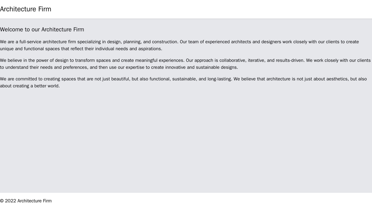 Architecture Firm: A minimalist design featuring a full-width image of a building project on the homepage, a clean left Web Template 3928