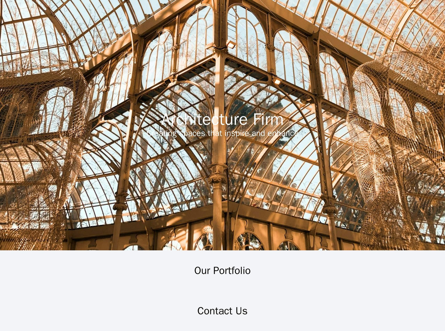 Architecture Firm: A minimalist design with a large, full-screen image of a building project, with the company name and Web Template 4524