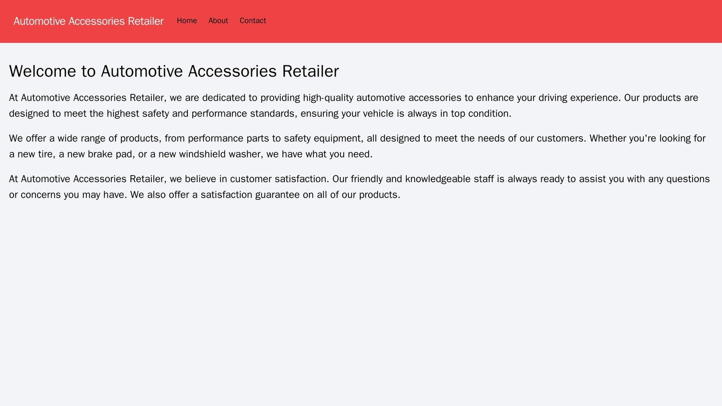 Automotive Accessories Retailer: A bold design with a high-contrast color scheme, featuring a centrally positioned logo Web Template 2152