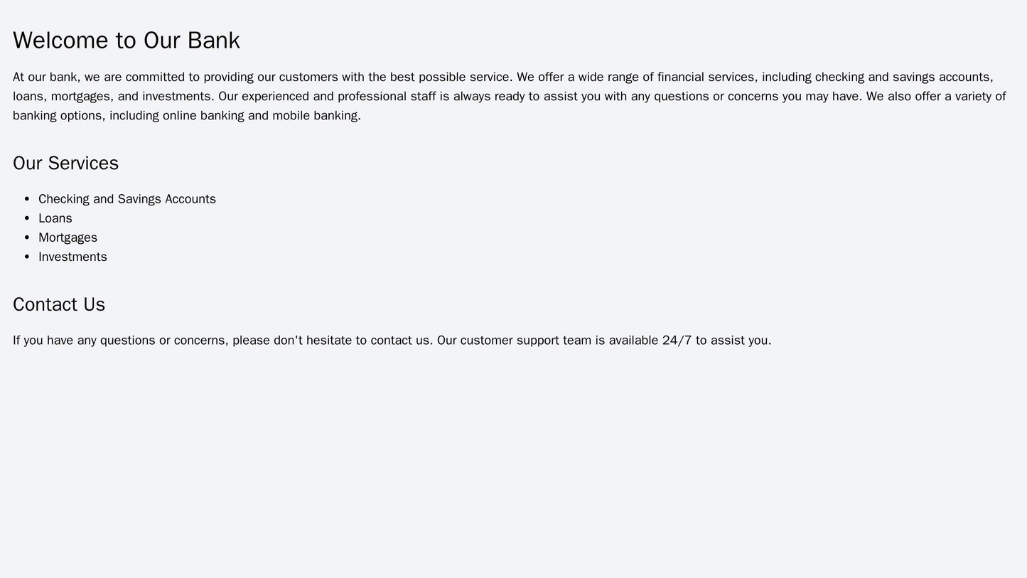 Bank: A professional and secure design with a full-width header featuring a picture of the banks logo and a login form, Web Template 4460