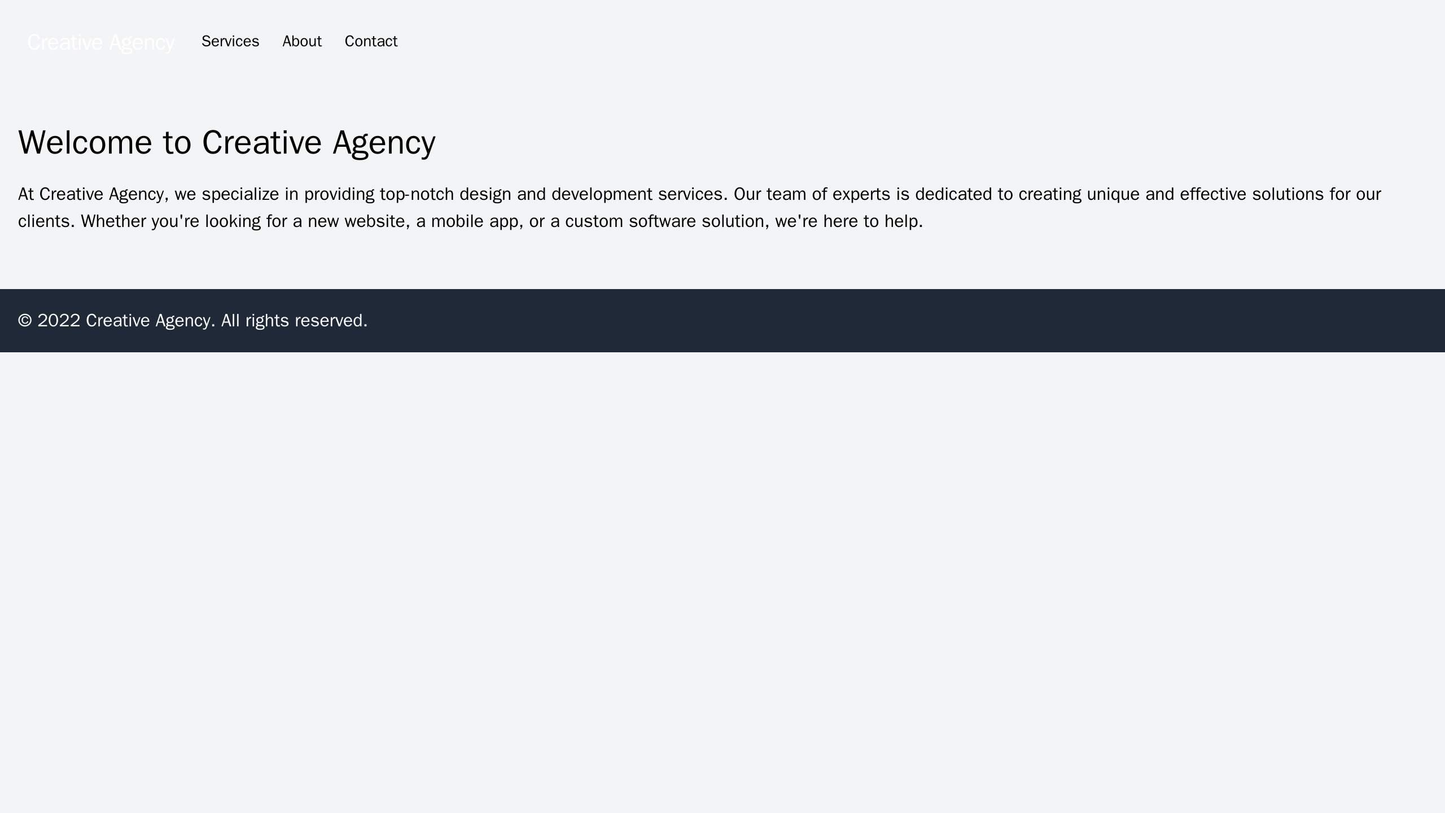 Creative Agency: A full-screen background video plays on the homepage, with text overlays that introduce the agency and Web Template 3280