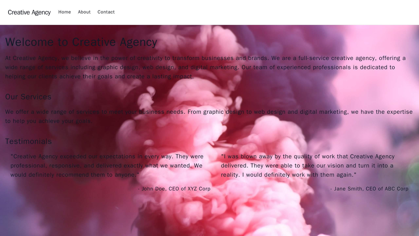 Creative Agency: A dynamic layout with a full-width hero image, a bold logo positioned at the top left, and a scrolling Web Template 4326