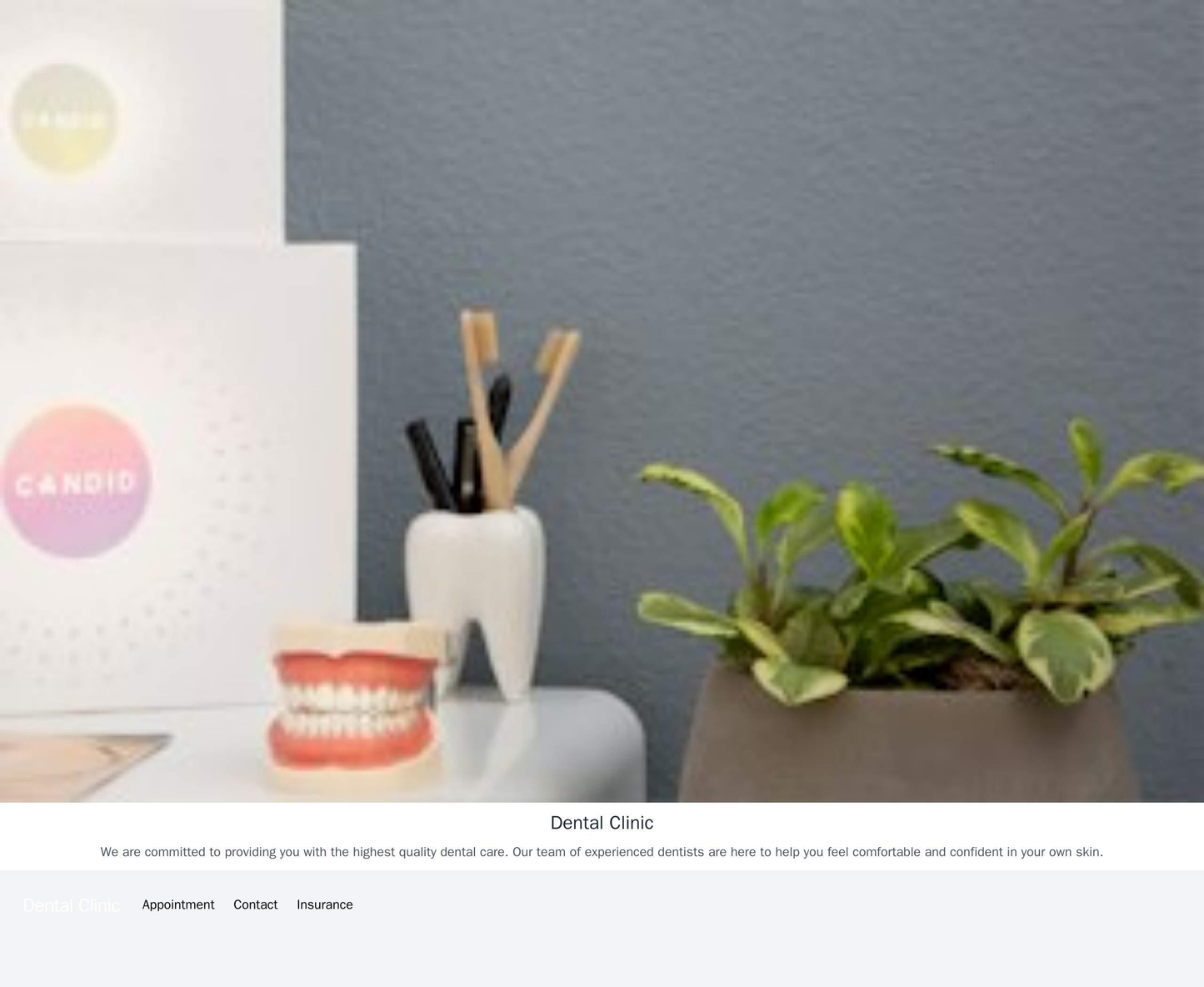 Dental Clinic: A simple design with easy-to-read text and plenty of white space. A photo of a smiling dentist or dental Web Template 4781