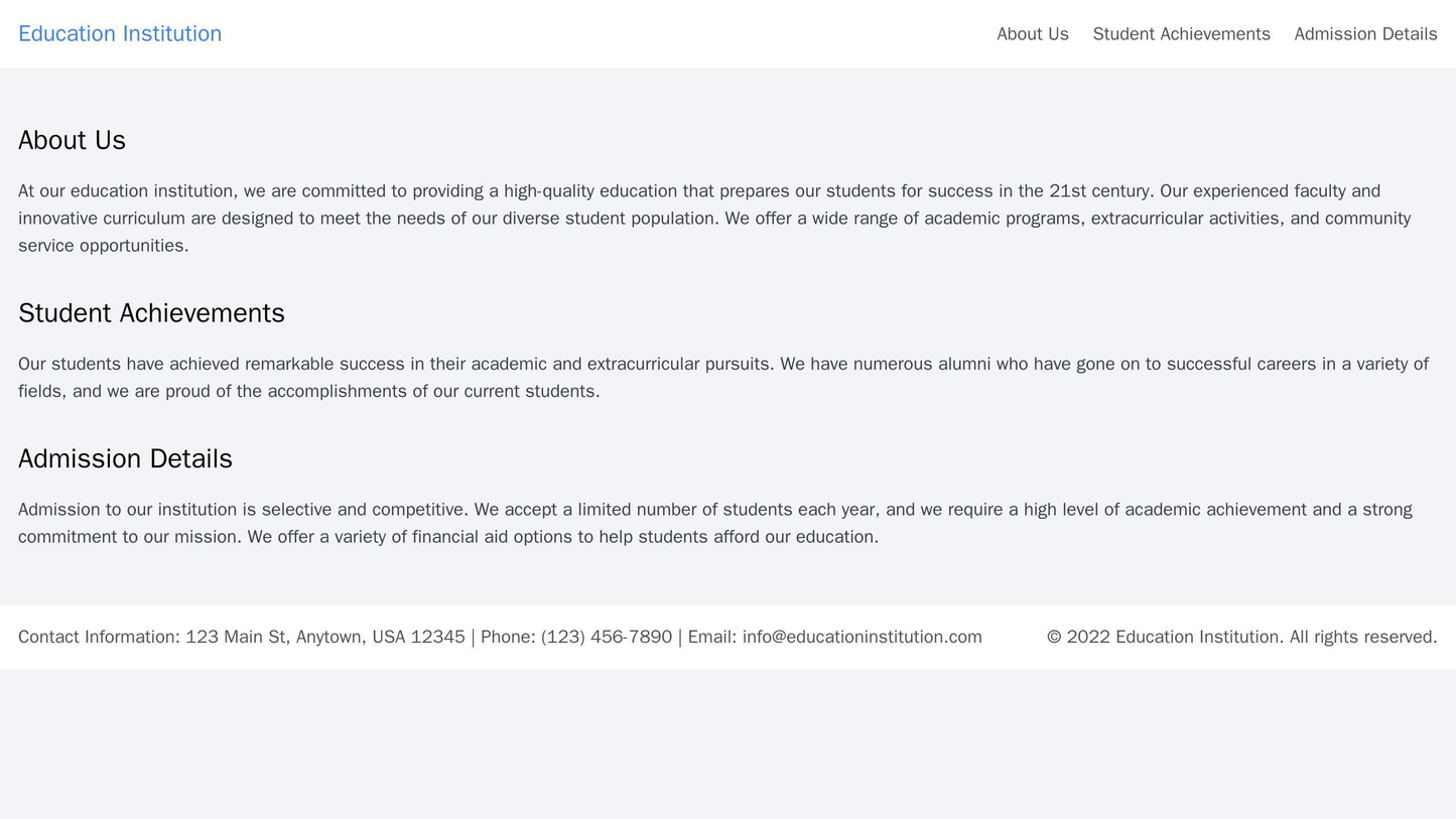 Education Institution: A modern and interactive design with a header featuring a carousel of images and a menu bar, and Web Template 4334