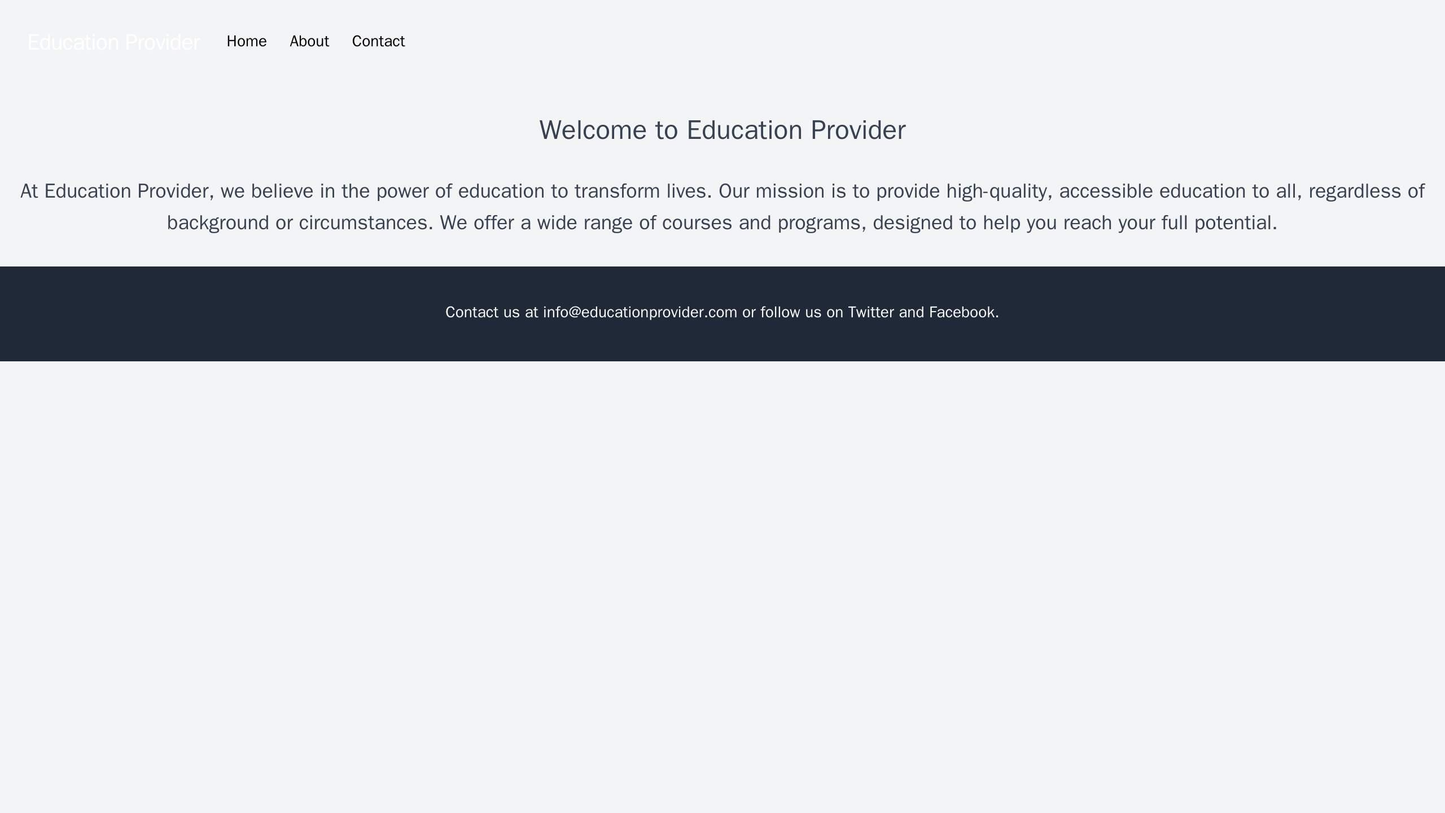 Education Provider: A dynamic layout with sections showcasing different courses and programs, a left sidebar for a menu Web Template 4908