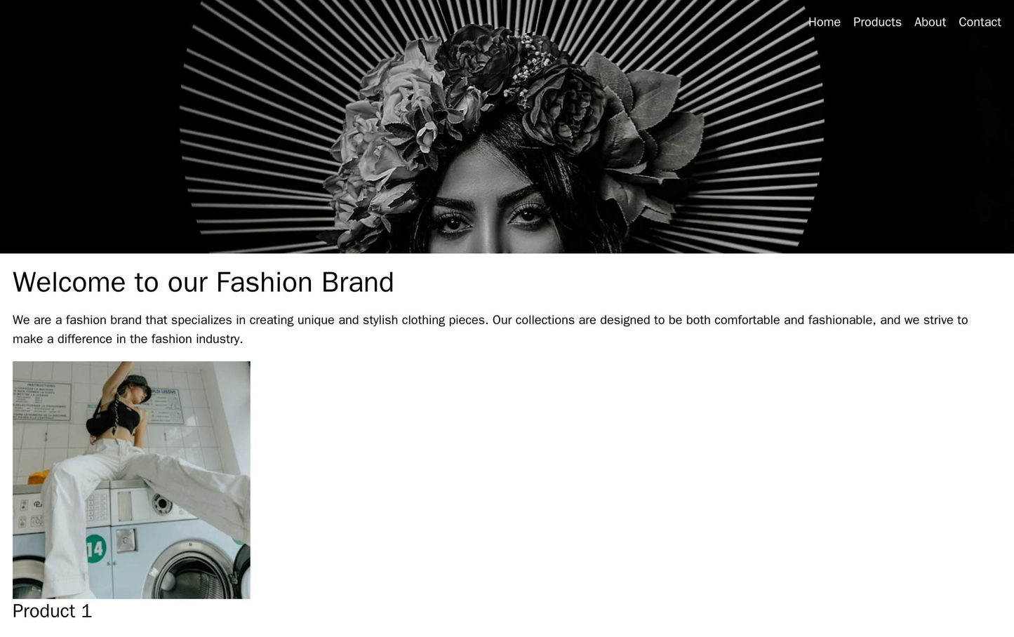 Fashion Brand: A visually stunning website with a full-width header image of the latest clothing collection, navigation Web Template 3450