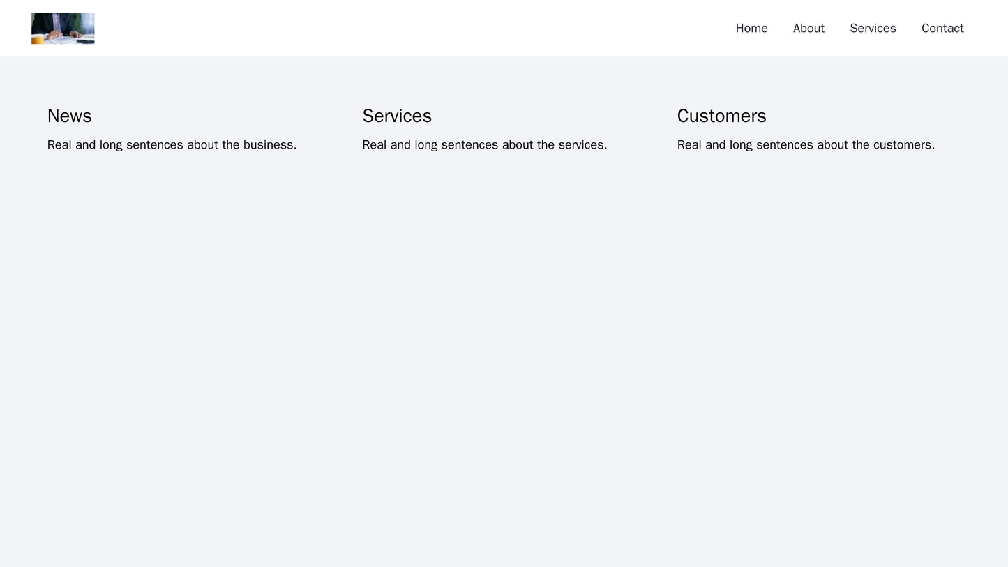 Finance Company: A professional design with a background image of stocks and charts, logo on the top left, a navigation Web Template 2091