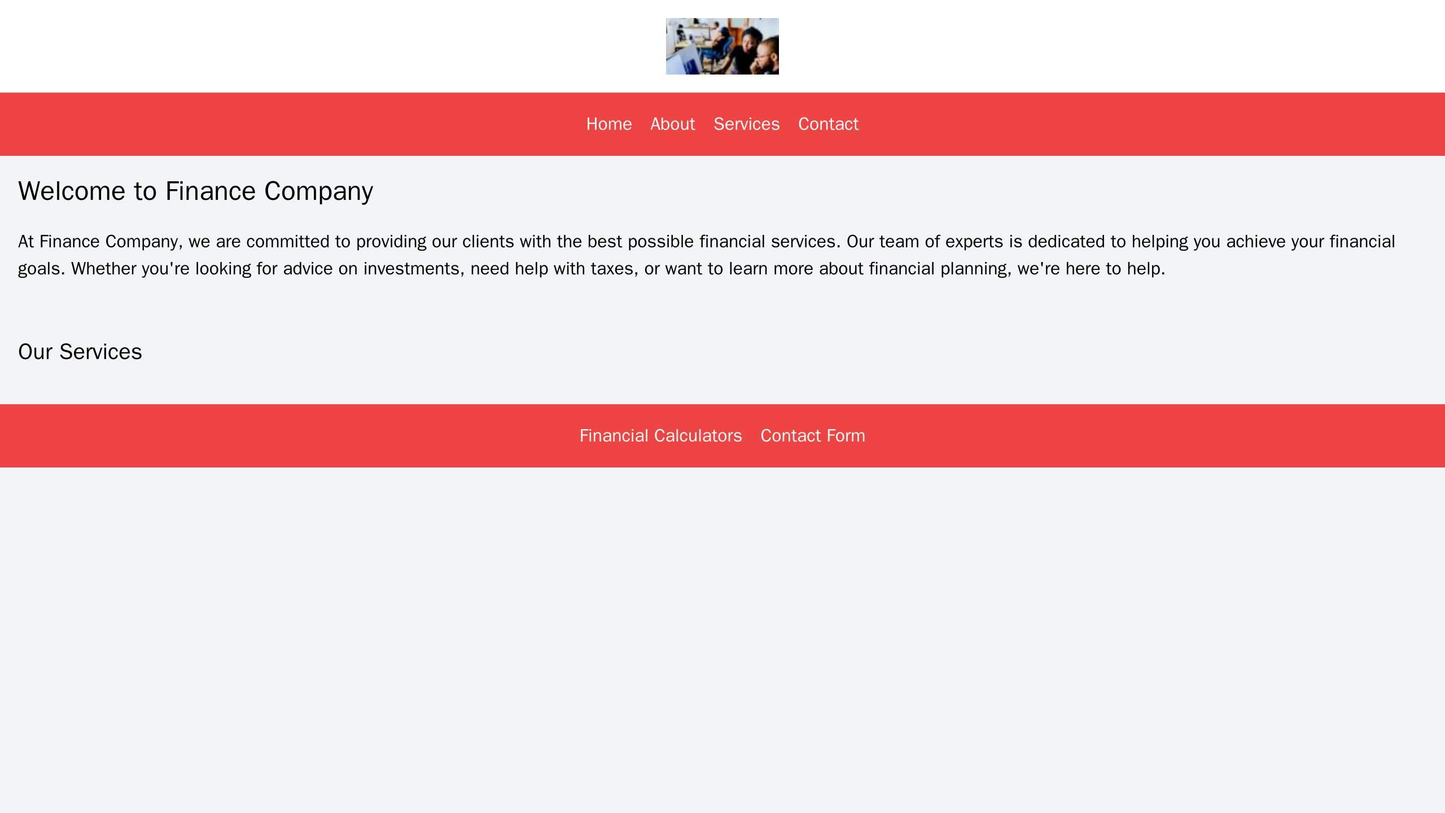Finance Company: A professional design with a centered logo, a main navigation bar, a slider showcasing recent news and Web Template 4007