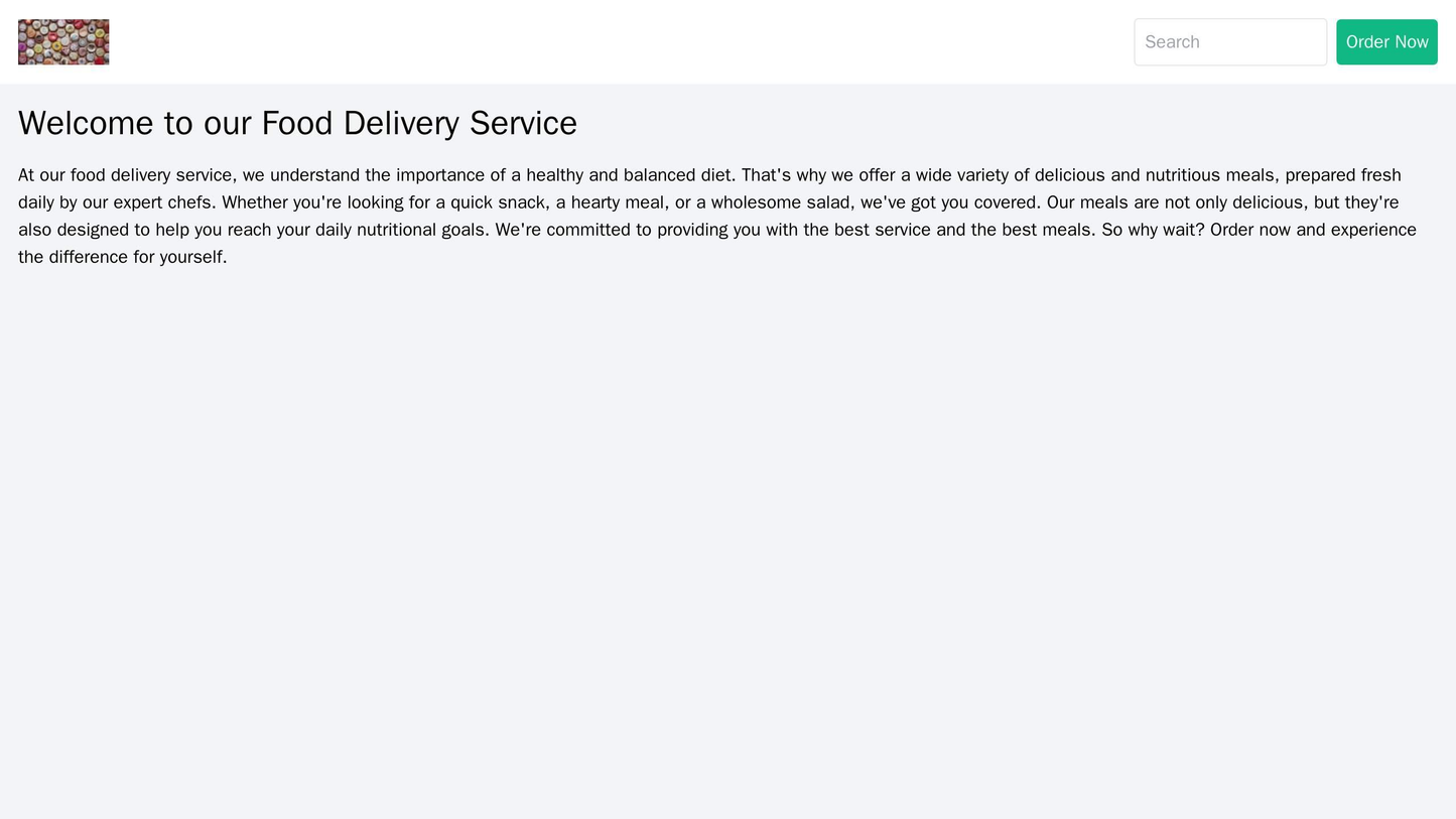 Food Delivery Service: A warm and inviting design with a horizontal layout, featuring a large carousel image showcasing Web Template 3143