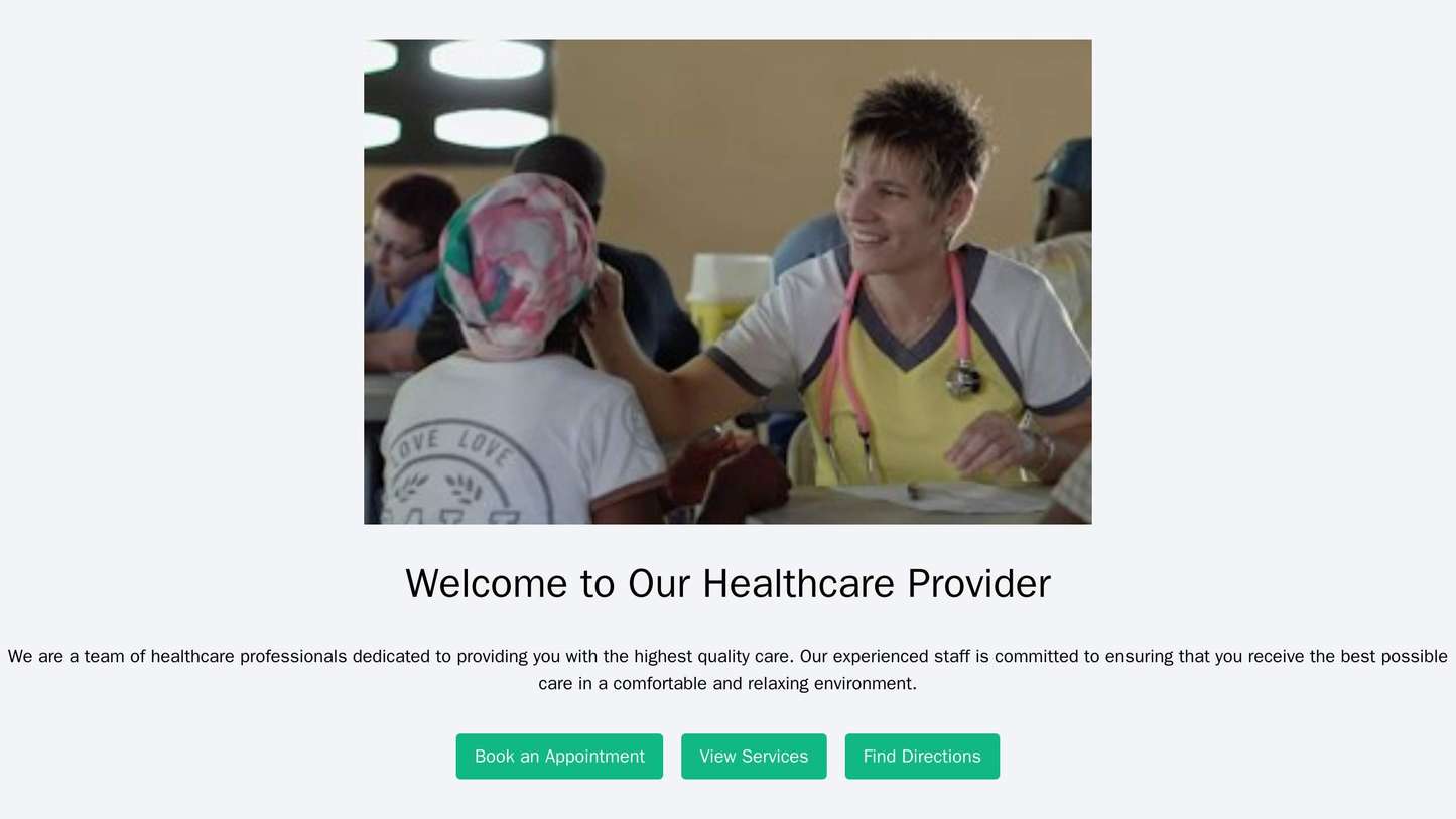 Healthcare Provider: A calming, professional design with a large, centered logo and a color scheme consisting primarily Web Template 2196