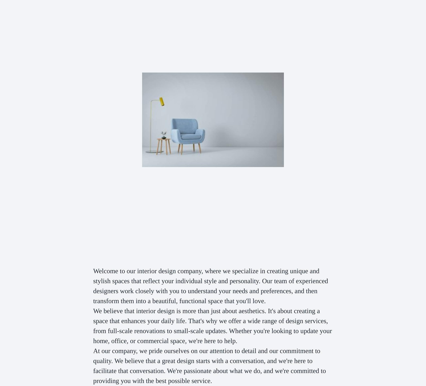 Interior Design Company: A multi-column design that invites users to explore different design concepts and styles. Each Web Template 3622