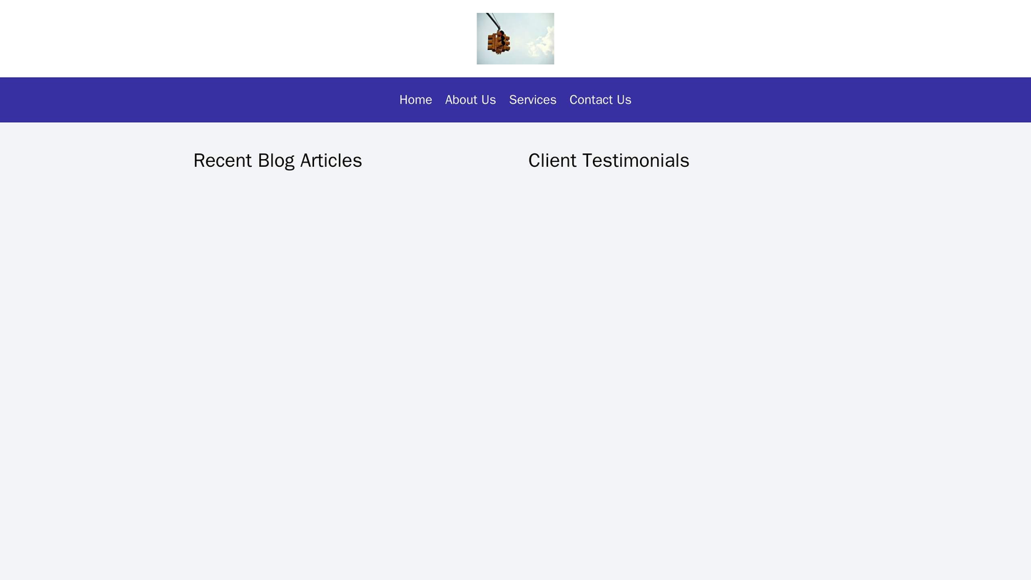 Law Firm: A clean and professional layout with a centered logo at the top of the page, a simple menu, and two sidebars. Web Template 4676