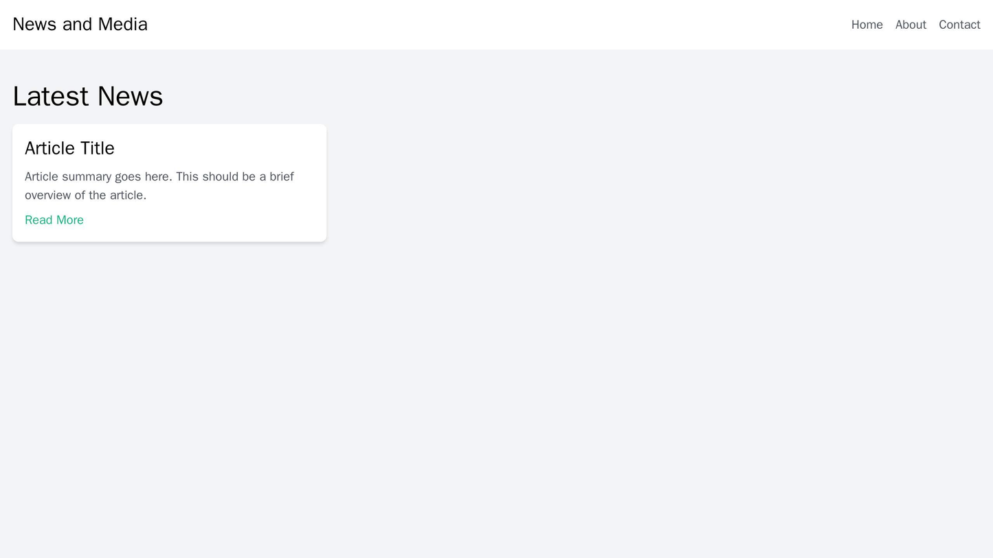 News and Media Website: A clutter-free design with a large header image and a navigation bar. The hero section displays Web Template 3795