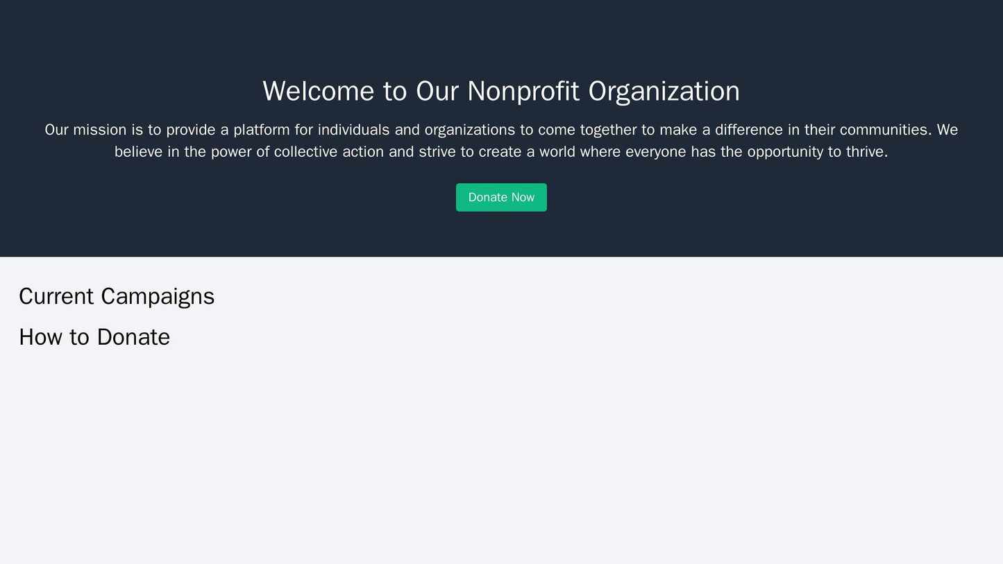 Nonprofit Organization: A simple, non-distracting layout, featuring a large header image and a prominent call-to-action Web Template 4177