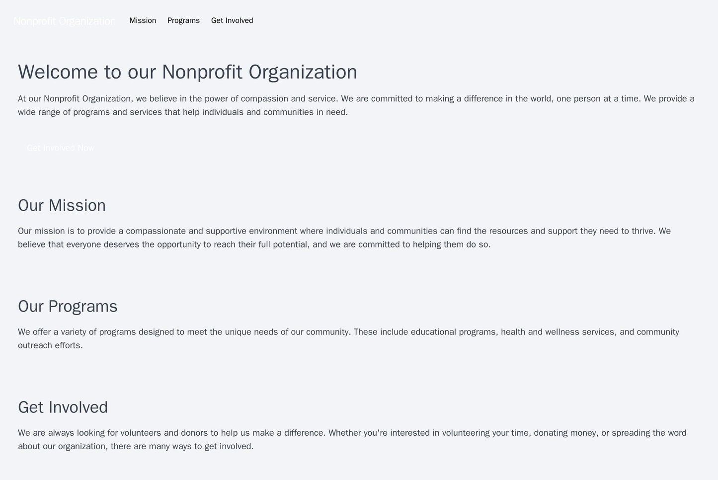 Nonprofit Organization Site: A heartfelt, compelling design with a top navigation bar that provides quick access to the Web Template 4798