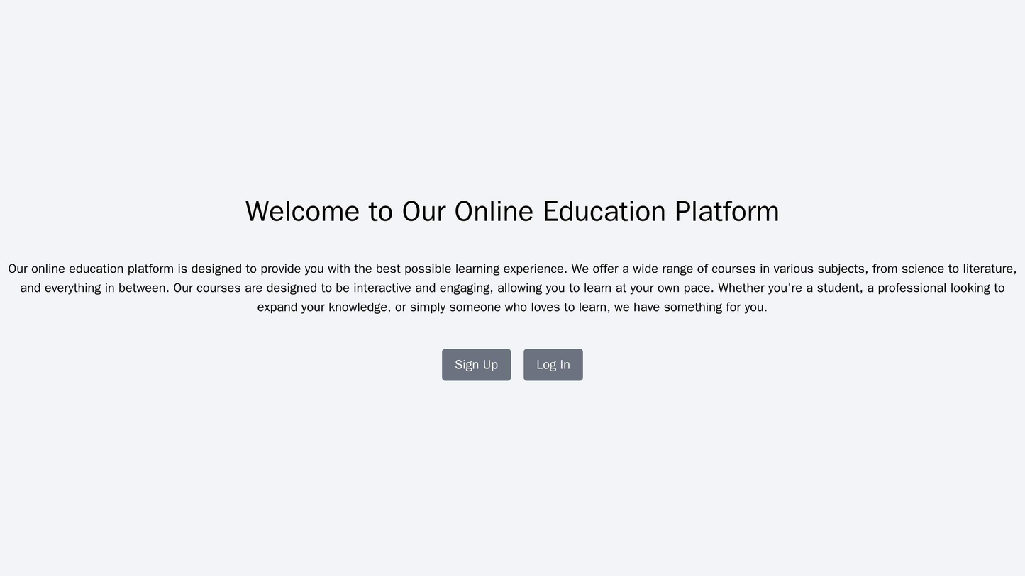 Online Education Platform: A user-friendly design with a large, centered background image of educational materials such Web Template 3107