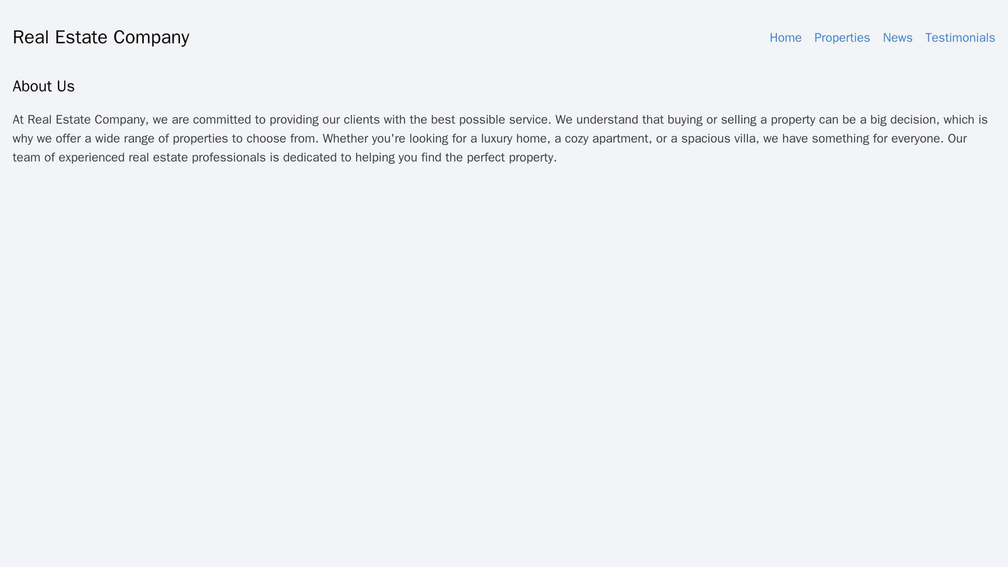 Real Estate Company: A sleek and modern design with a full-width header image of a beautiful property, a centered logo, Web Template 4393