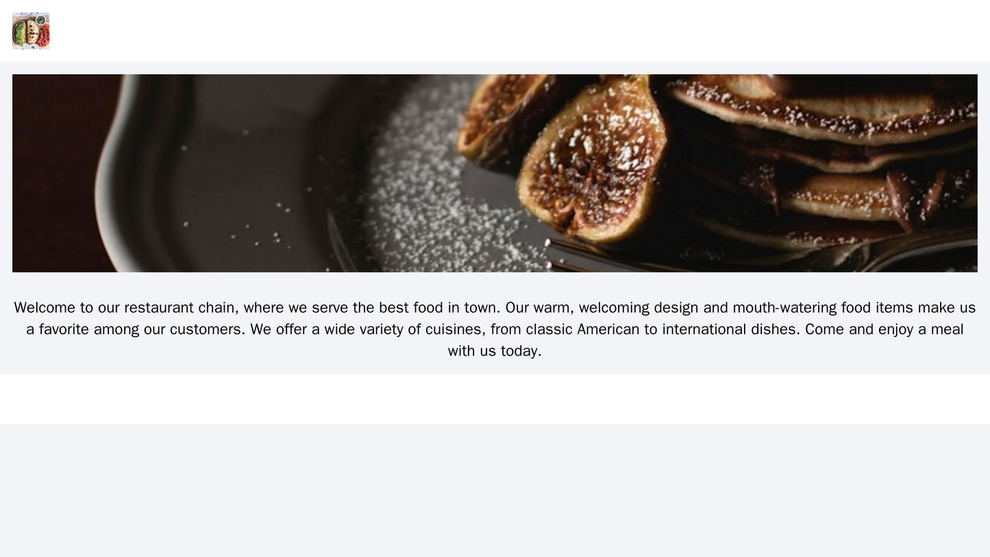 Restaurant Chain: A warm, welcoming design with a mouth-watering header image of a food item. The logo is positioned on Web Template 2296
