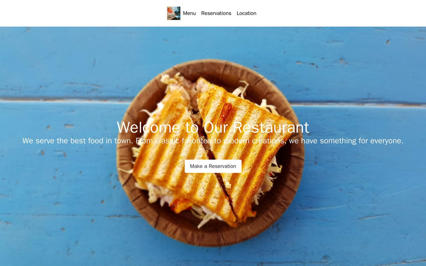 Restaurant Website: A warm and inviting design with a large, high-quality image of a dish as the hero image. Navigation Web Template 3540