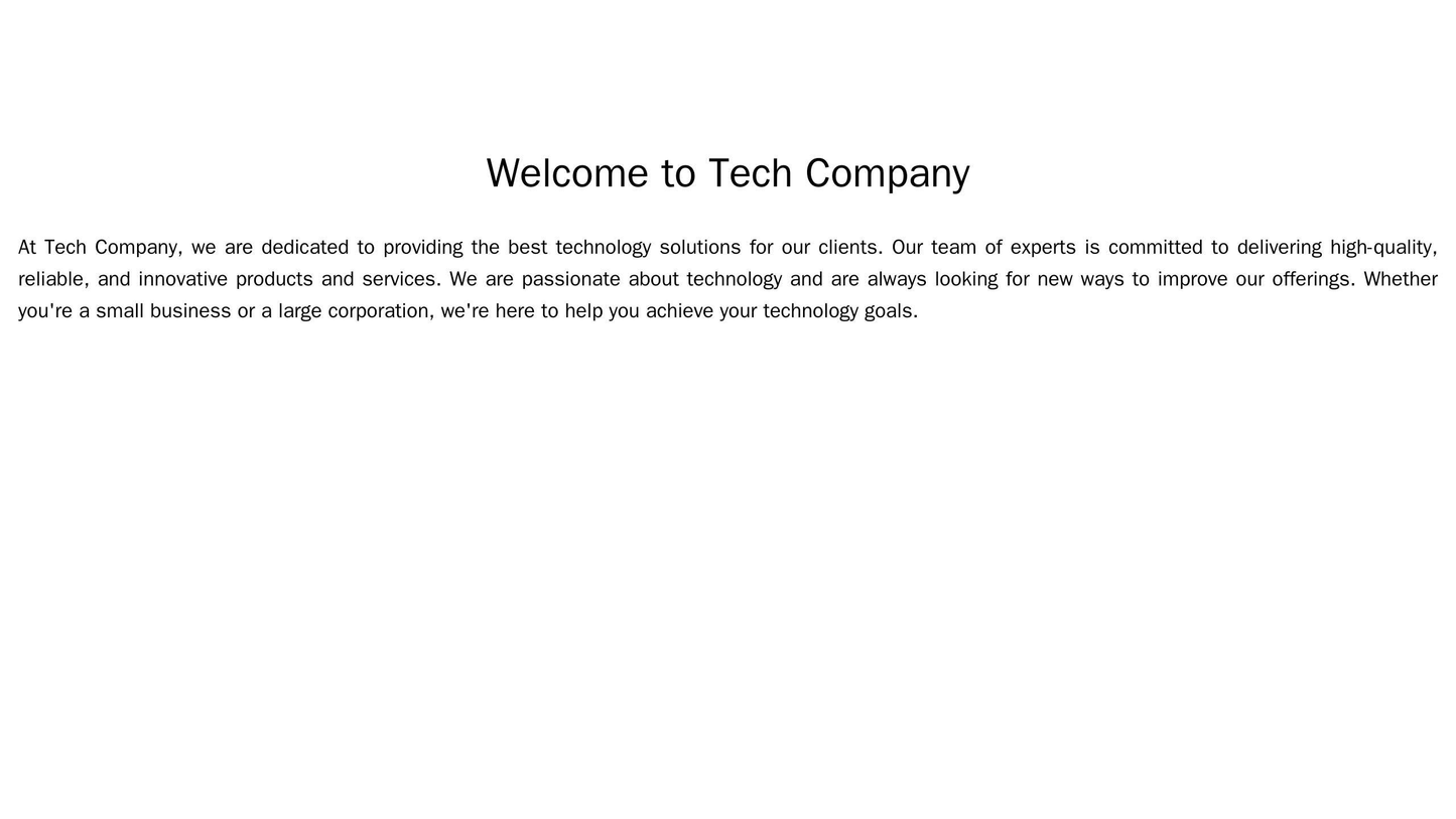 Tech Company Site: Minimalist design with a centered logo, crisp white background, and clean lines. Menu is hidden in a Web Template 3348