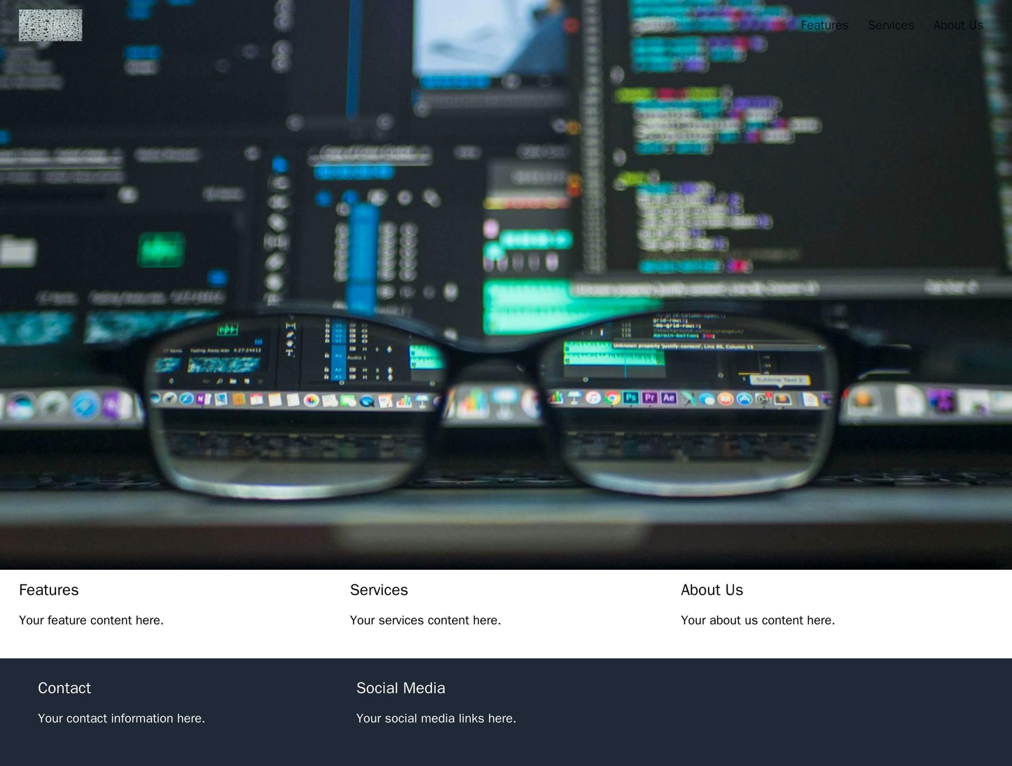 Technology Company: A minimalist design with a full-width header image, a centered logo, and a main navigation bar that Web Template 3454