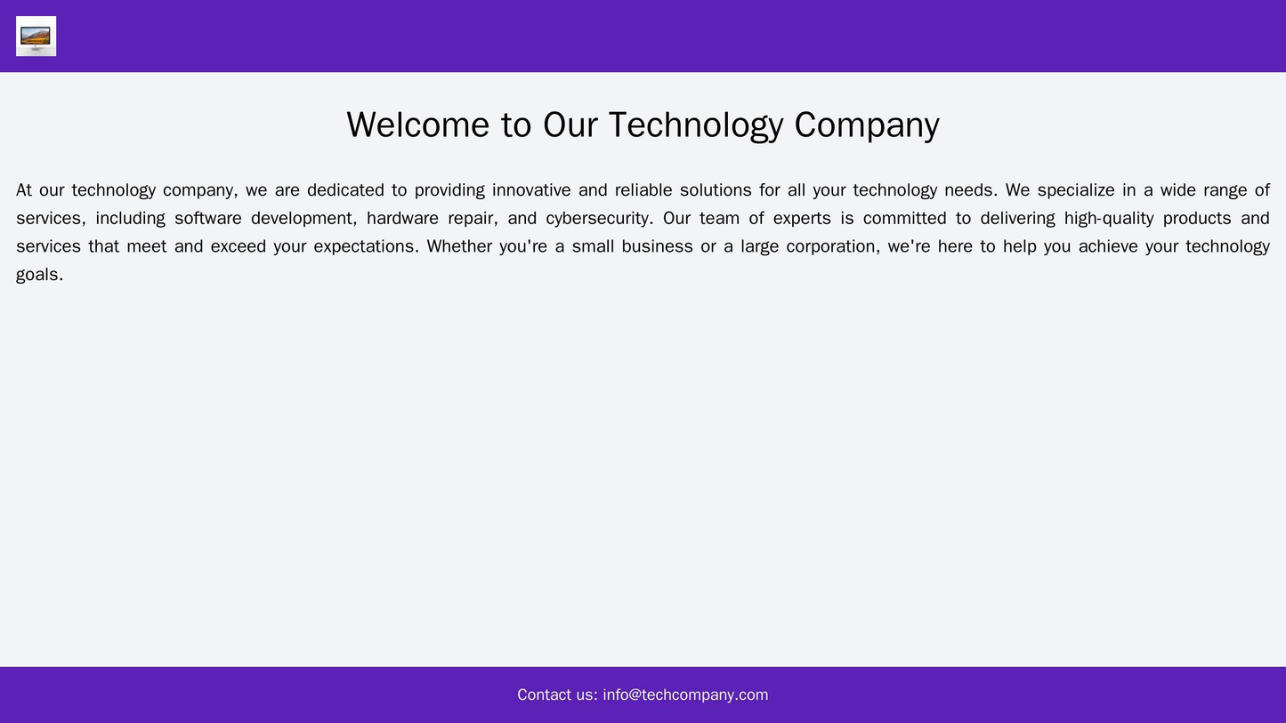 Technology Company: A minimalist design with a large background image of circuits or a computer, a centered logo, and a Web Template 4498
