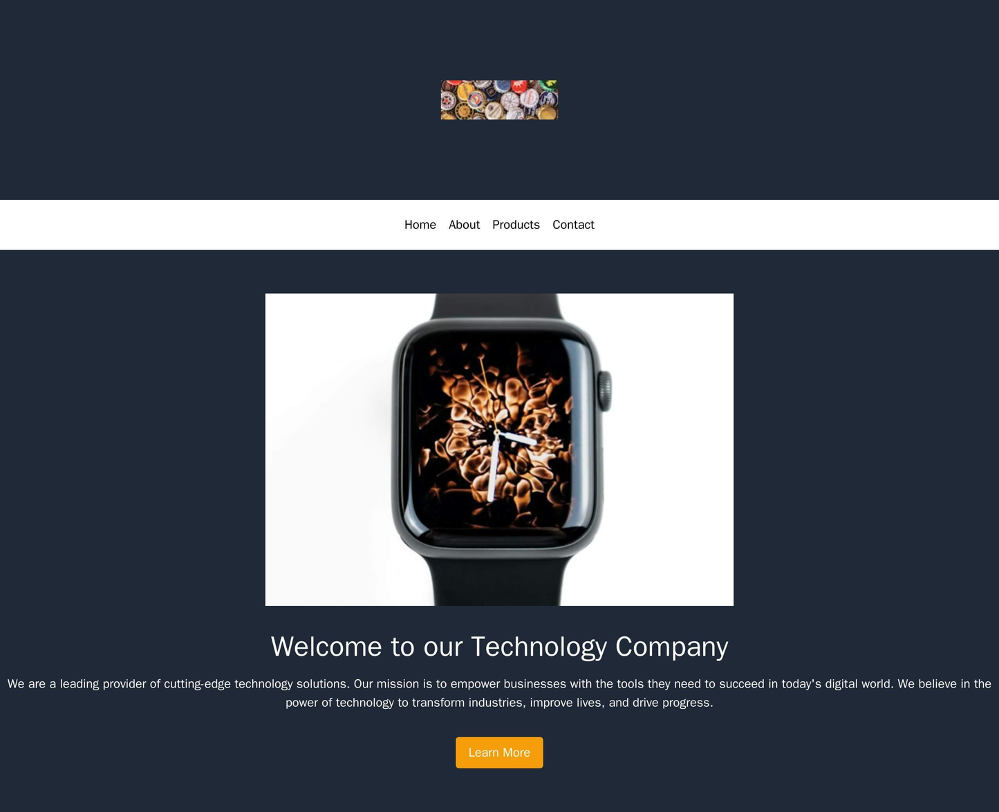 Technology Company Site: Minimalistic design with the company logo centered at the top, a dark background, and a clean, Web Template 3285