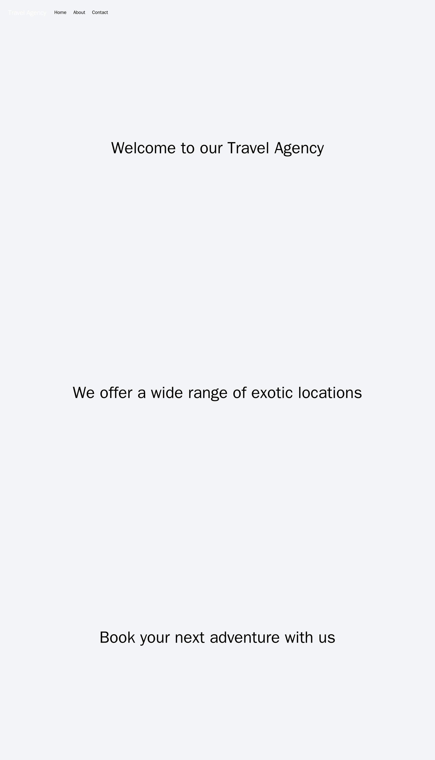 Travel Agency: A vibrant, visually engaging layout with large images of exotic locations, a parallax scroll effect, and Web Template 3637