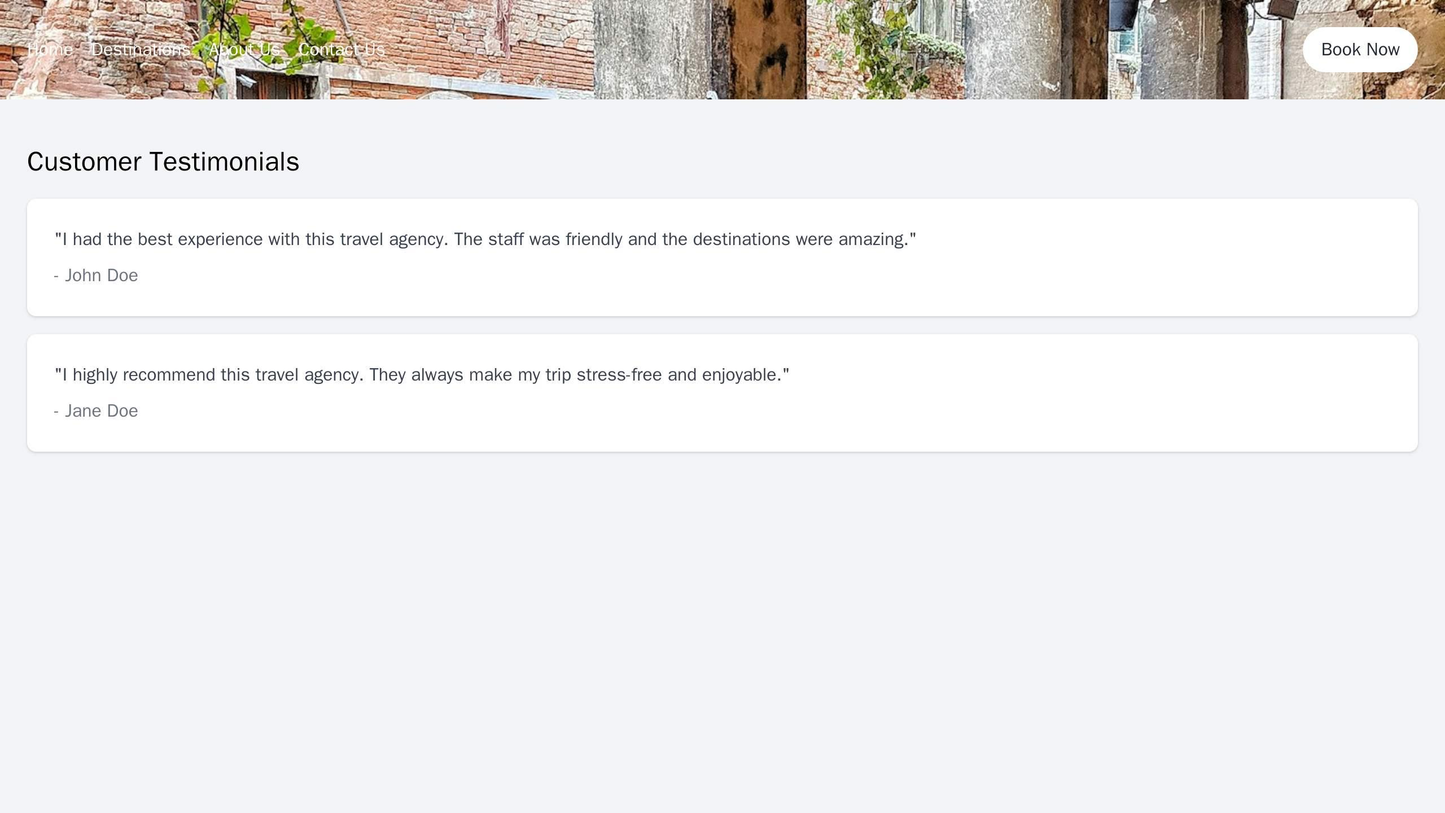 Travel Agency Site: A slideshow of beautiful travel destinations as the banner image, a clear and concise menu bar, and Web Template 2169