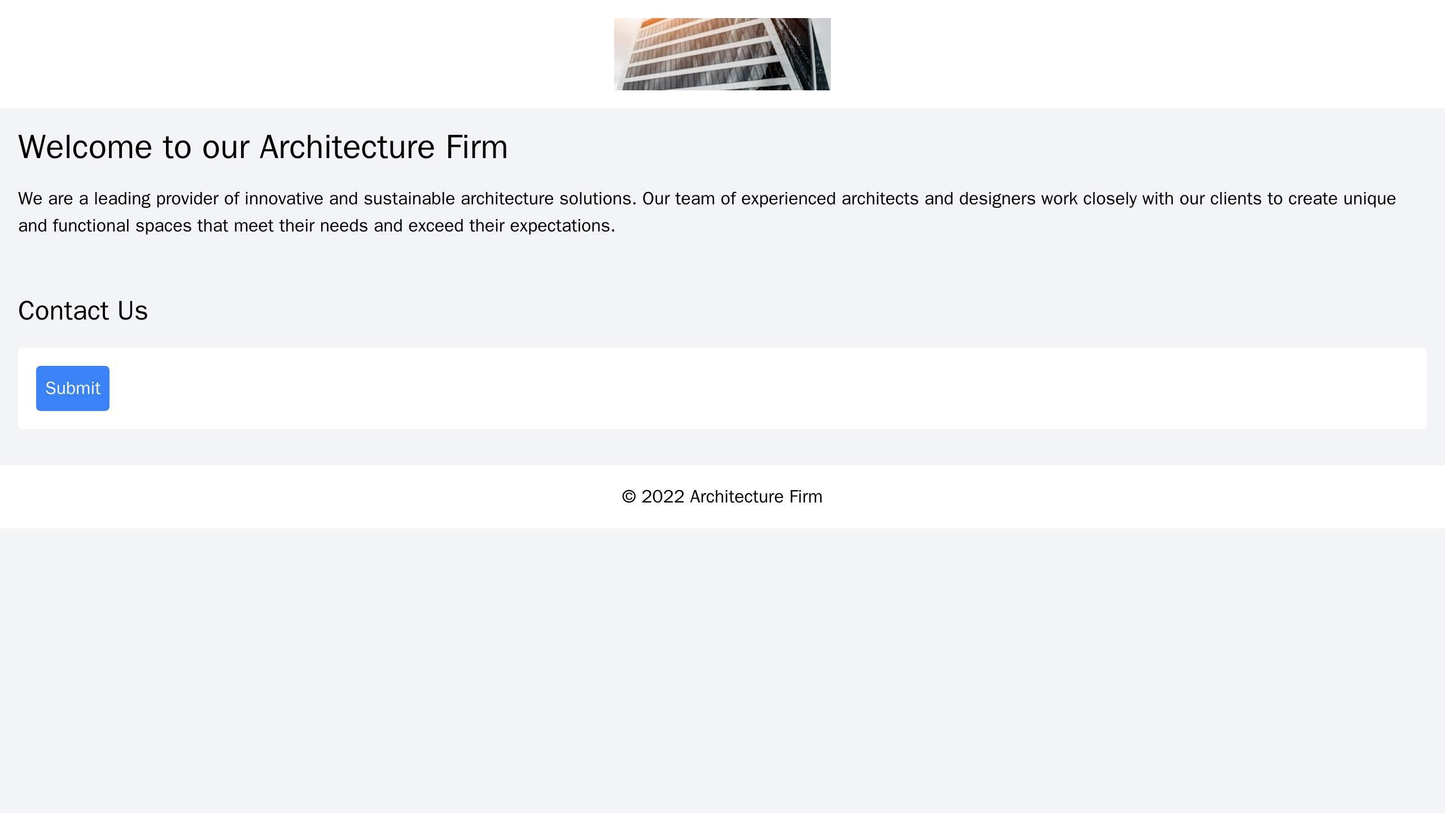 Architecture Firm Site: Use a large, centered logo with a modern, monochromatic color palette for the site. Make use of Web Template 1610