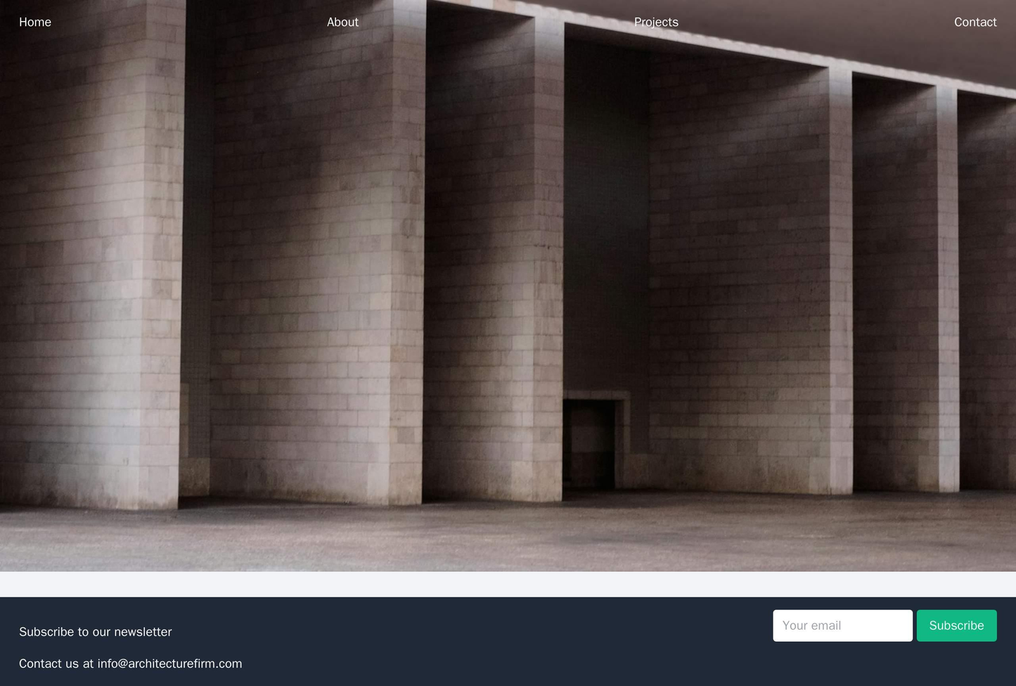 Architecture Firm Site: A gridded layout for showcasing different architectural projects, a horizontal navigation menu, Web Template 638