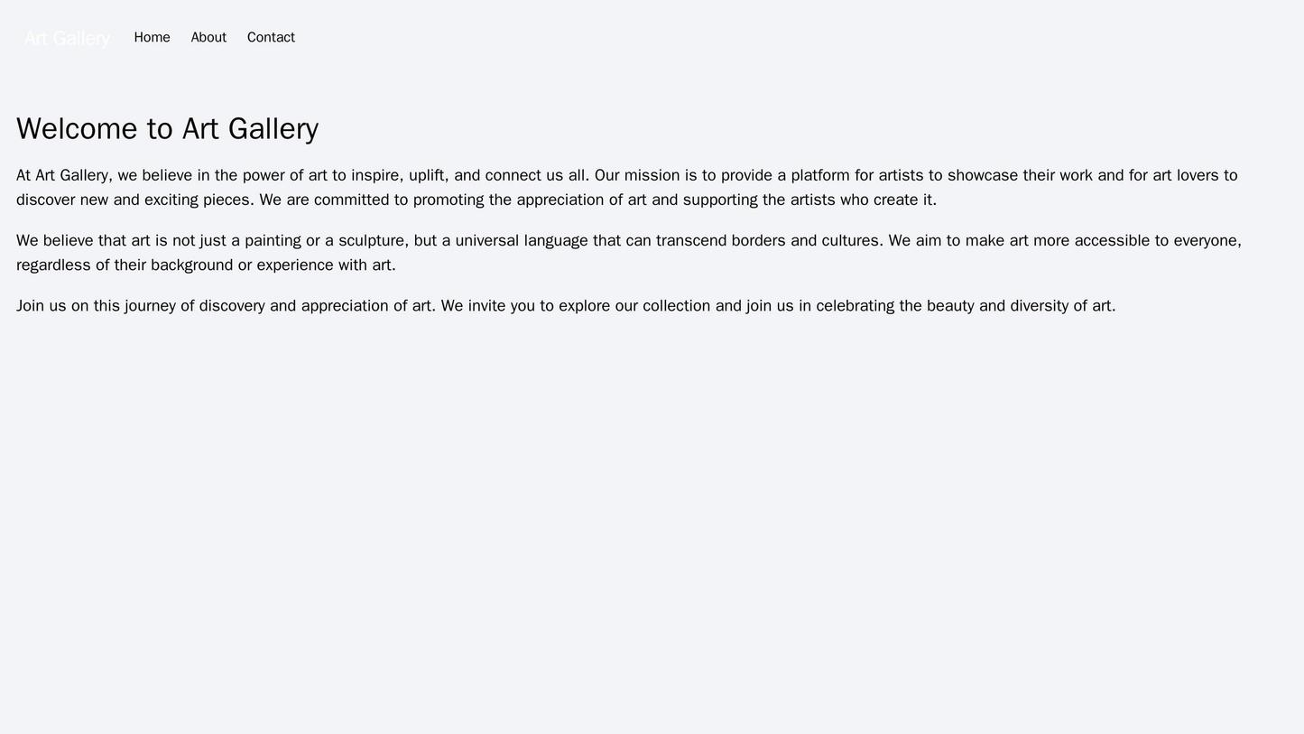 Art Gallery: A visually stunning and artistically pleasing design with a full-width hero image of a painting, a masonry Web Template 1846