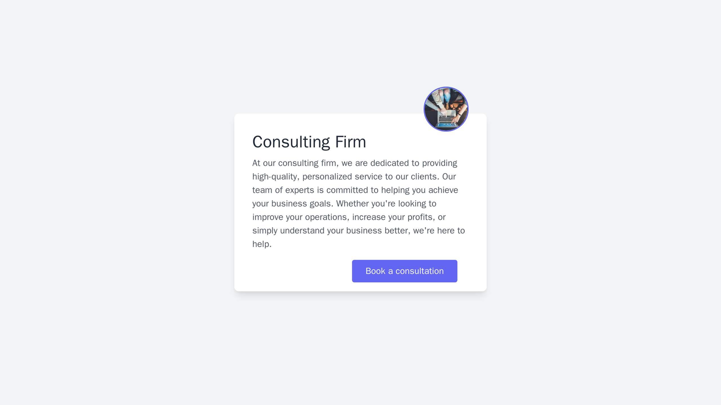 Consulting Firm: A professional design with a centered logo, large headings, and ample white space. The layout includes Web Template 1664