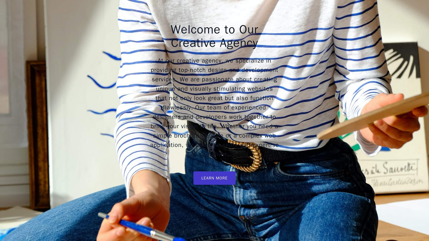 Creative Agency: A unique and visually stimulating site with a background pattern, a scrolling layout with sections for Web Template 1442