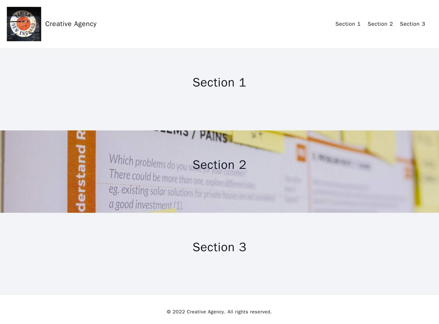 Creative Agency: A bold, artistic design that celebrates creativity. The logo is asymmetrically positioned on the left, Web Template 899