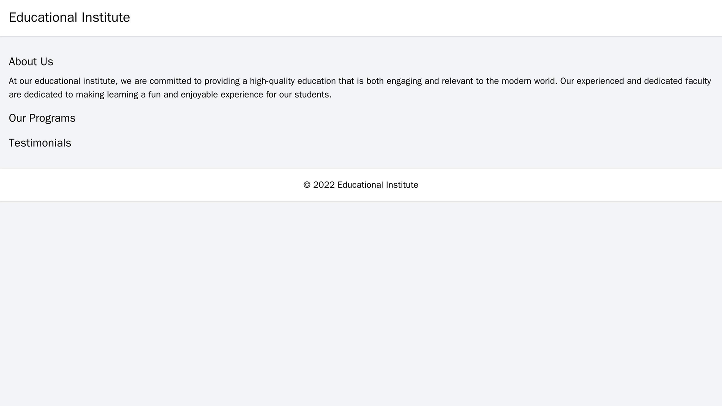 Educational Institute: A clean and engaging design with a background image of a college campus or a classroom, with the Web Template 762