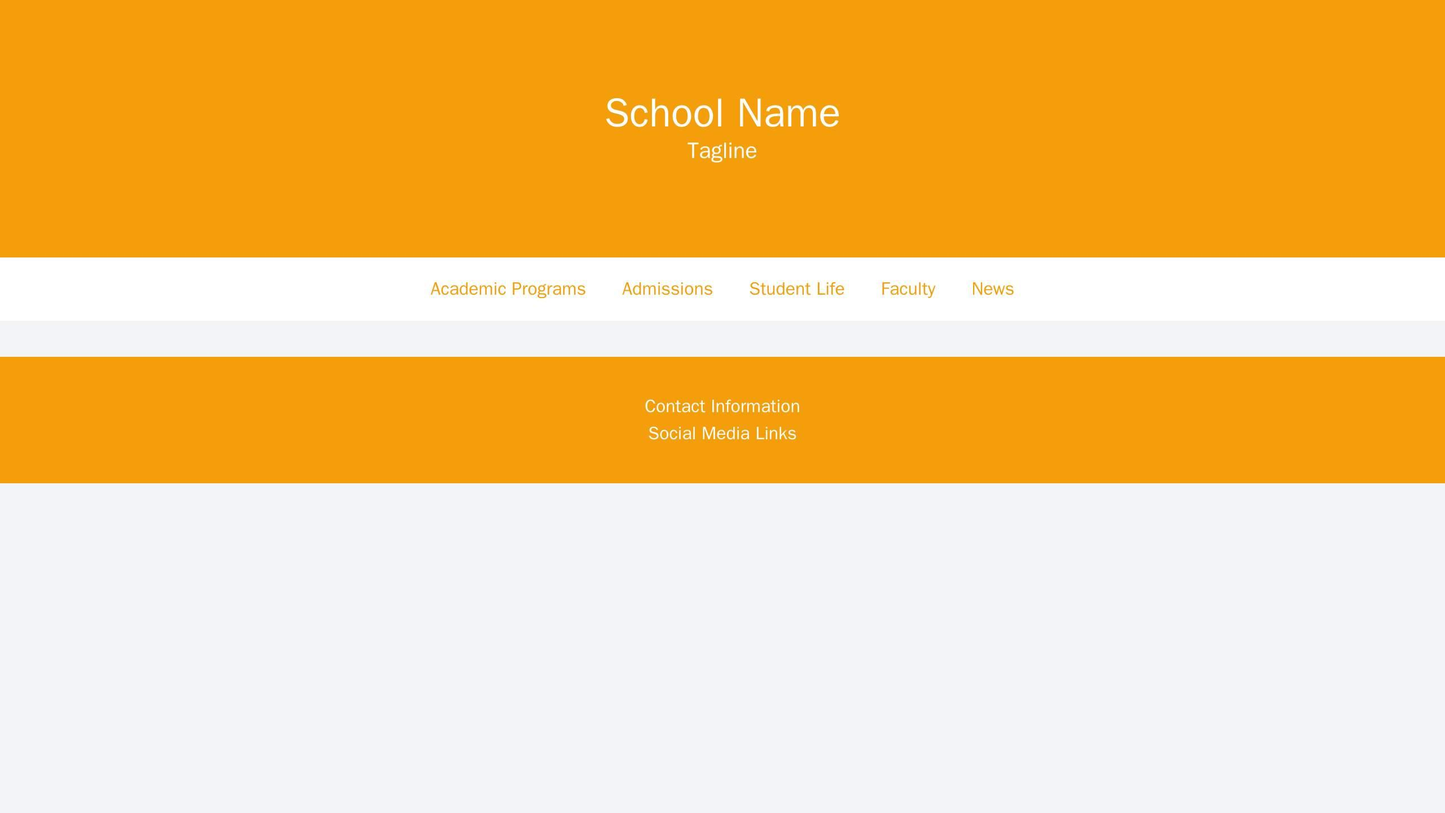 Educational Institution: A vibrant and engaging color palette with a large header image of a campus scene, the school na Web Template 921