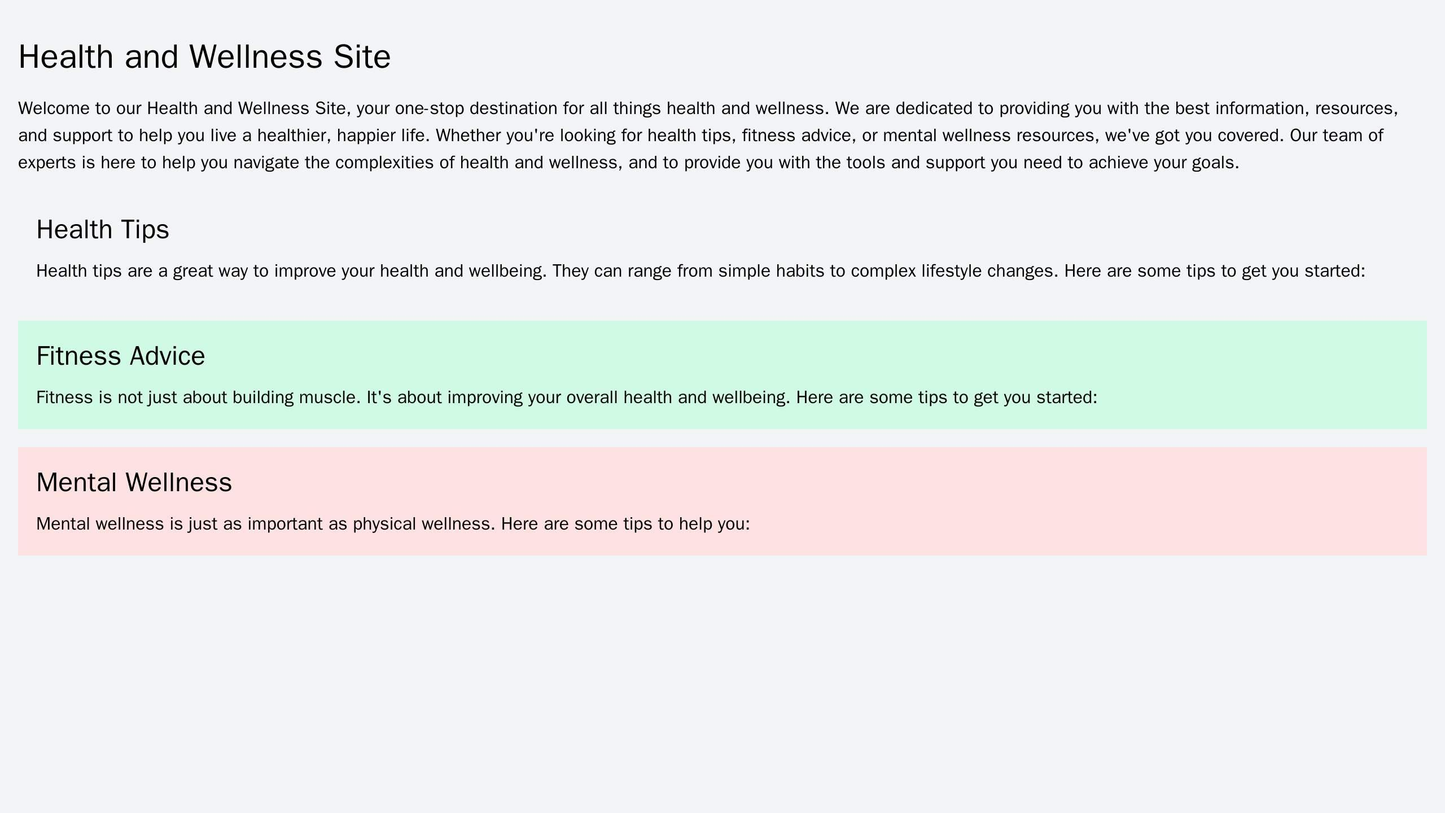 Health and Wellness Site: A one-page layout with a full-width image of a peaceful scene, a call to action button, and a Web Template 1214