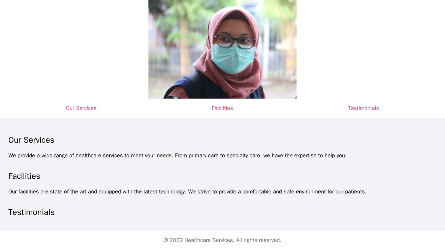 Healthcare Services Site: A user-friendly and easily-navigable design placing a clean and simple layout first. The logo Web Template 275
