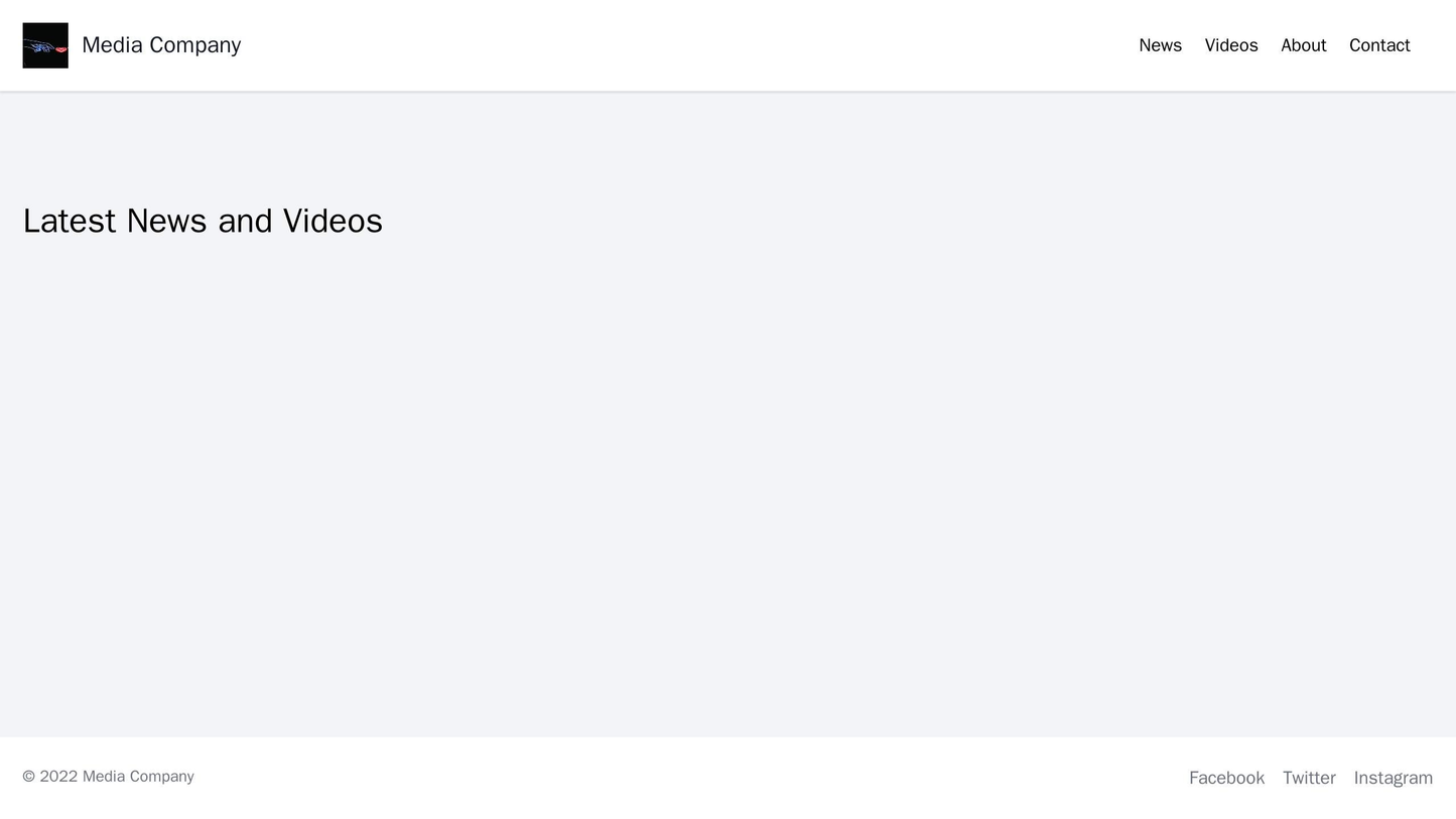 Media Company: A contemporary and dynamic design with a full-width video background, a centered logo, a horizontal menu Web Template 161