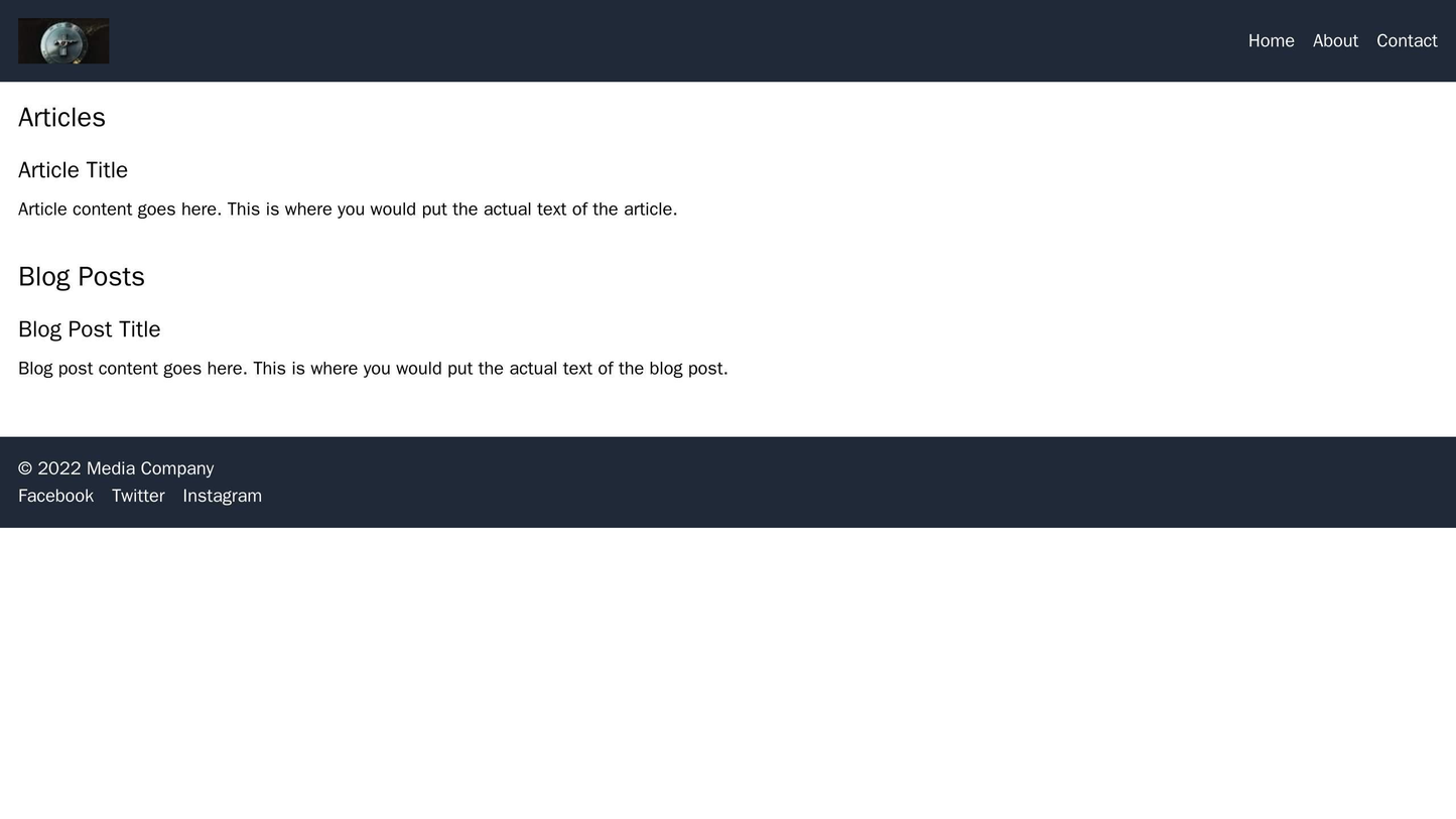 Media Company Website: A text-heavy design with a bold and modern color scheme. The logo is positioned at the top left, Web Template 1287