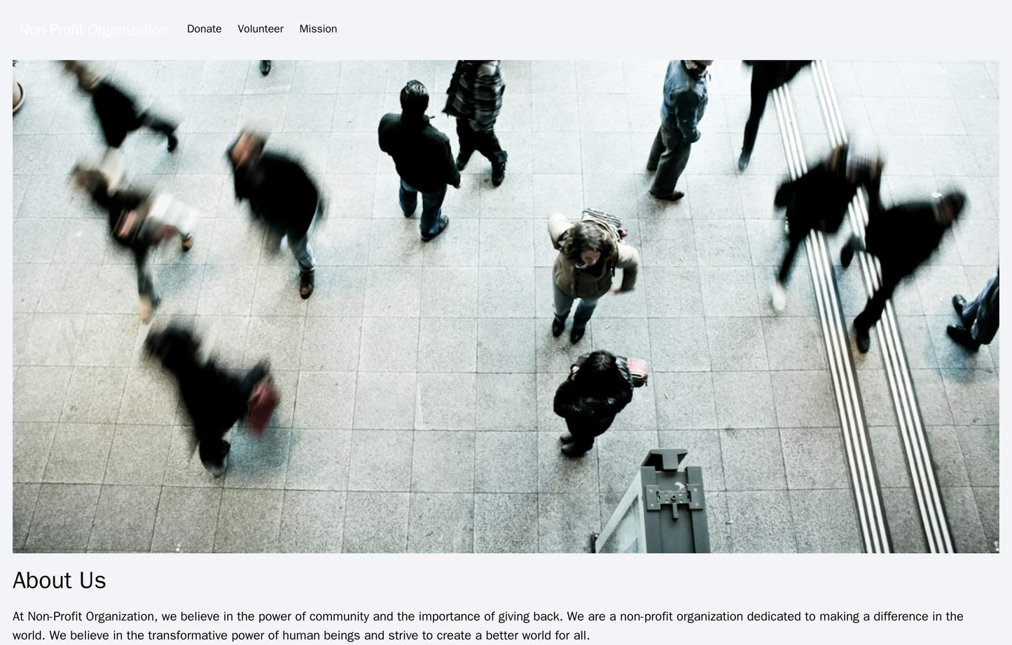 Non-Profit Organization: A design with a warm and welcoming color palette, featuring a large image of people in action. Web Template 541