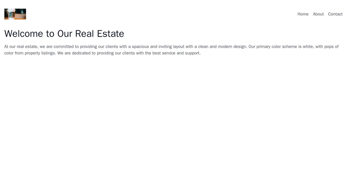 Real Estate: A spacious and inviting layout with a clean and modern design. The logo is positioned on the top left, and Web Template 1370