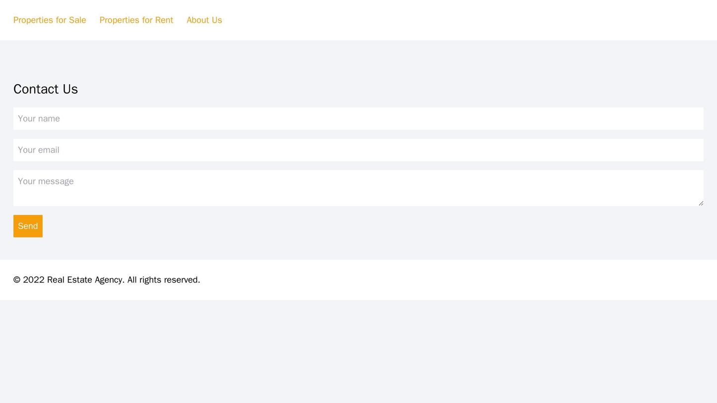 Real Estate Agency: An aesthetically pleasing design with a property image slider, top navigation menu with "Properties Web Template 564