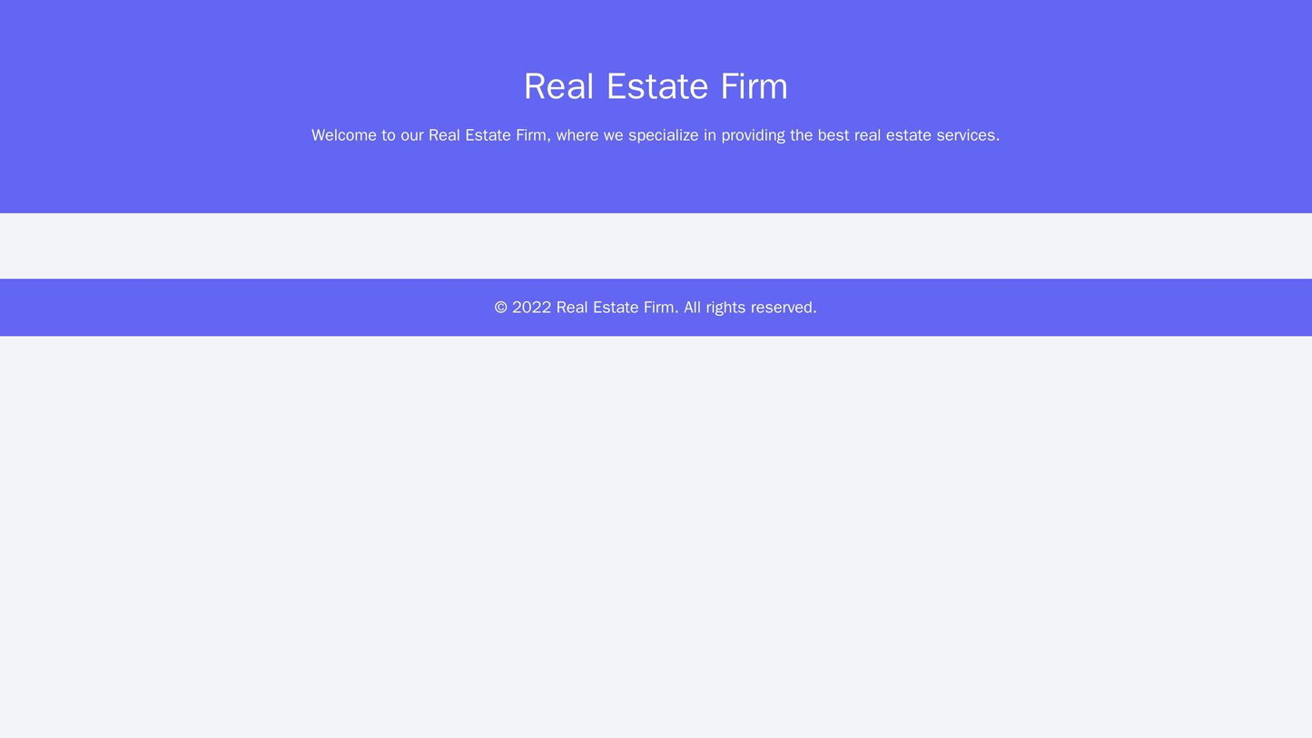 Real Estate Firm: A modern design with a wide banner image, a grid layout for listing properties, a sidebar for search f Web Template 1153