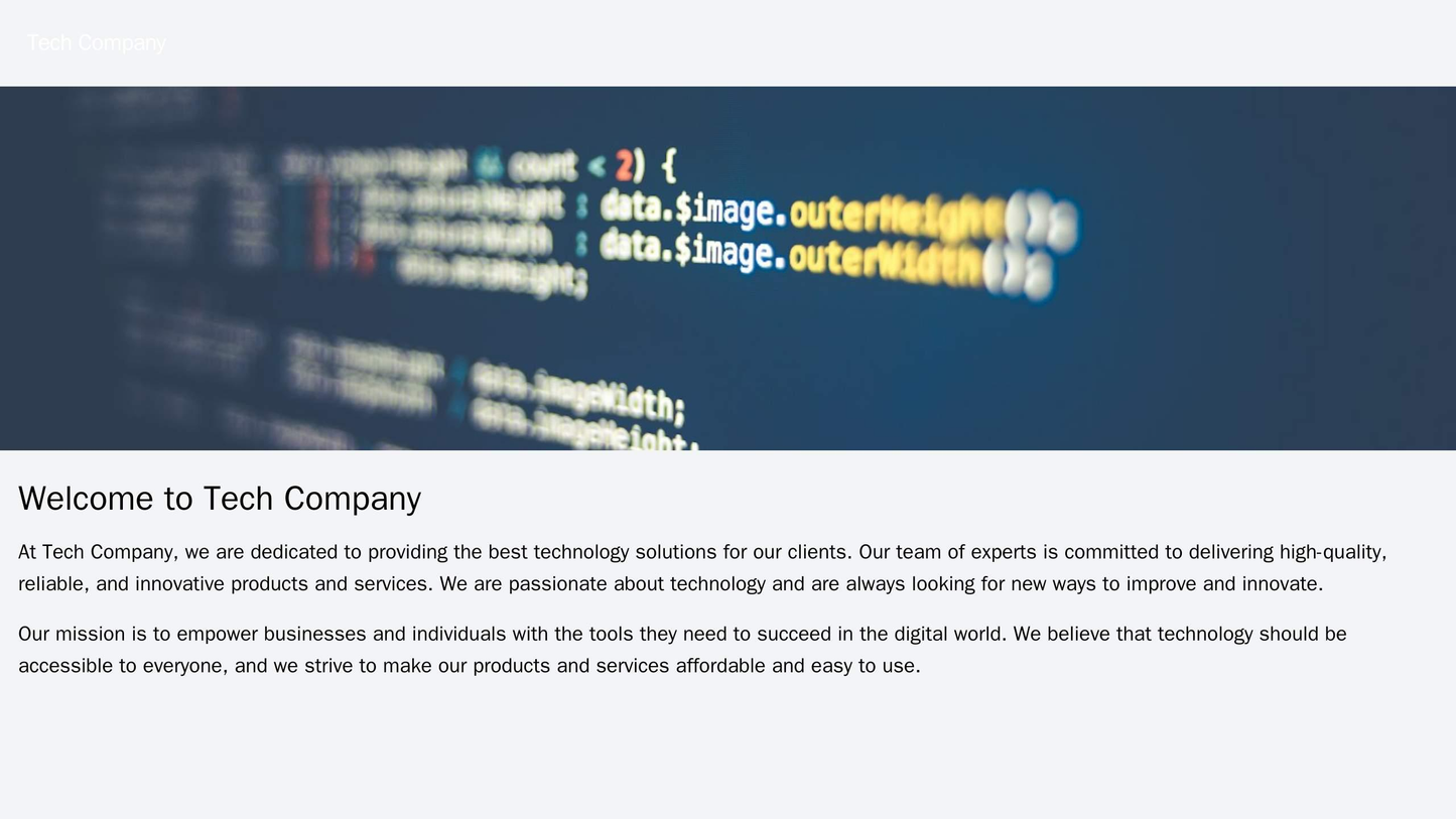 Tech Company: A minimalistic design with a large, centrally positioned header image and navigation menu hidden behind a Web Template 1070