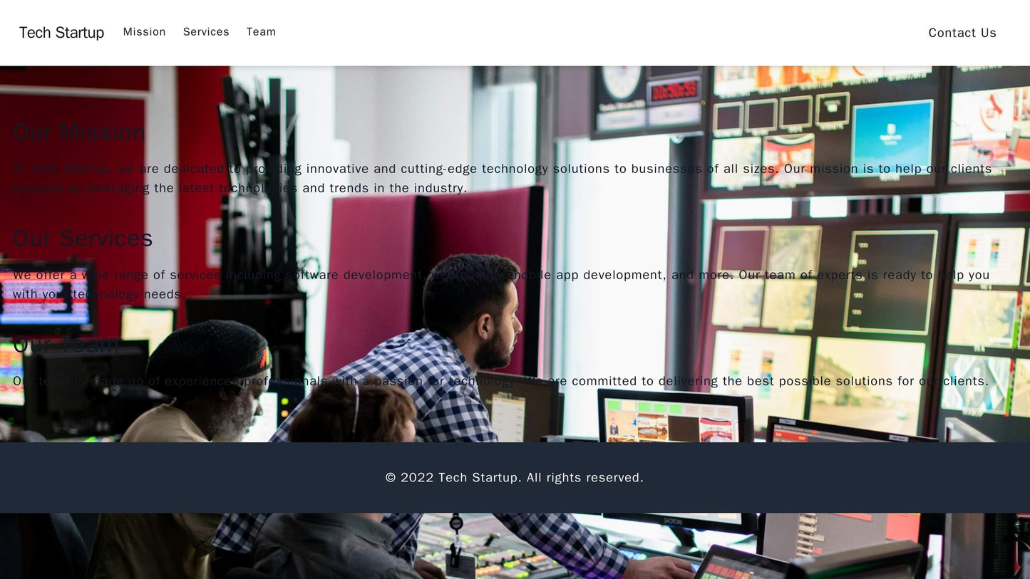 Tech Startup Company: A modern and sleek design with a full-width hero image, centered logo, and futuristic typography. Web Template 979