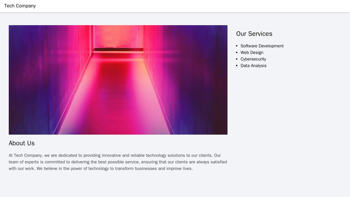 Technology Company: A minimalist design with a large, centered hero image and a navbar that stretches the full width of Web Template 131